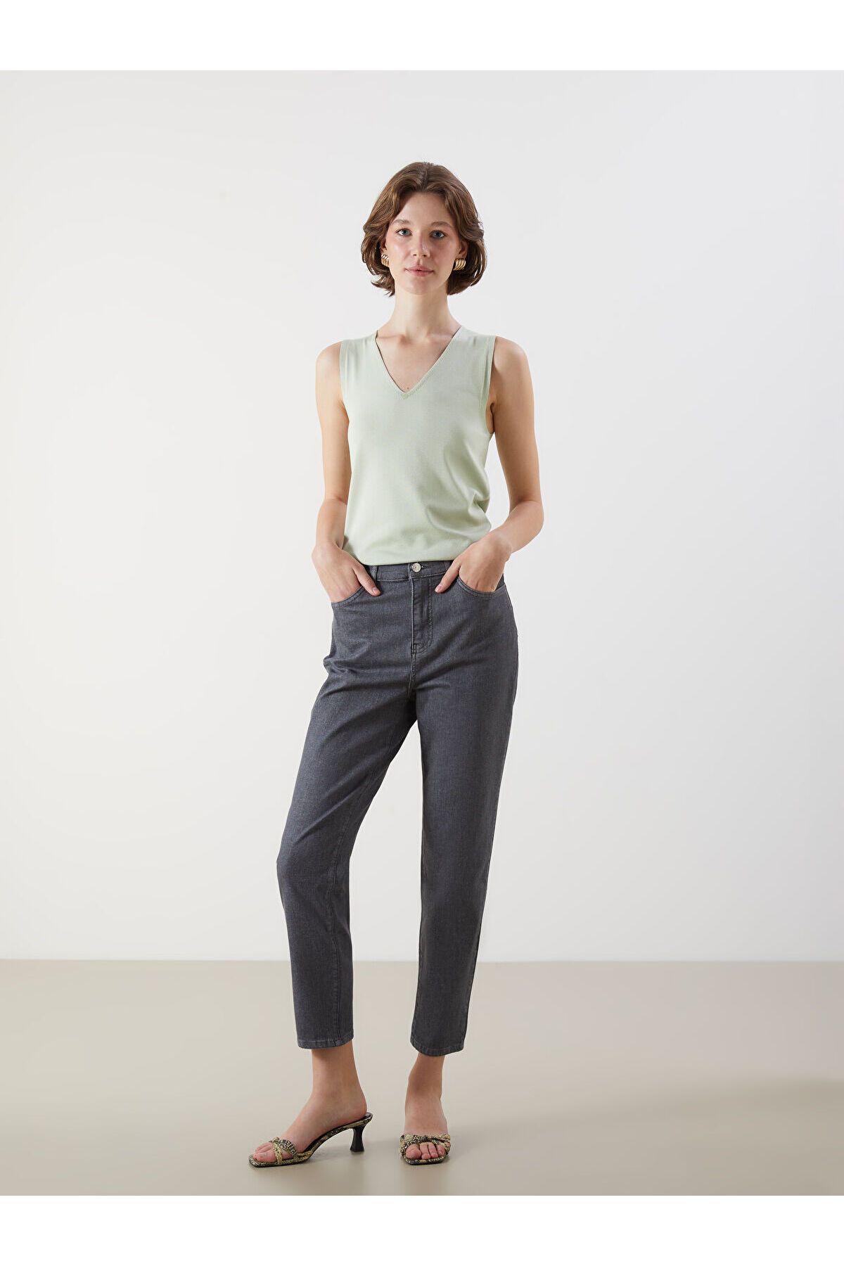 LC Waikiki Slim Mom Kadın Jean Pantolon