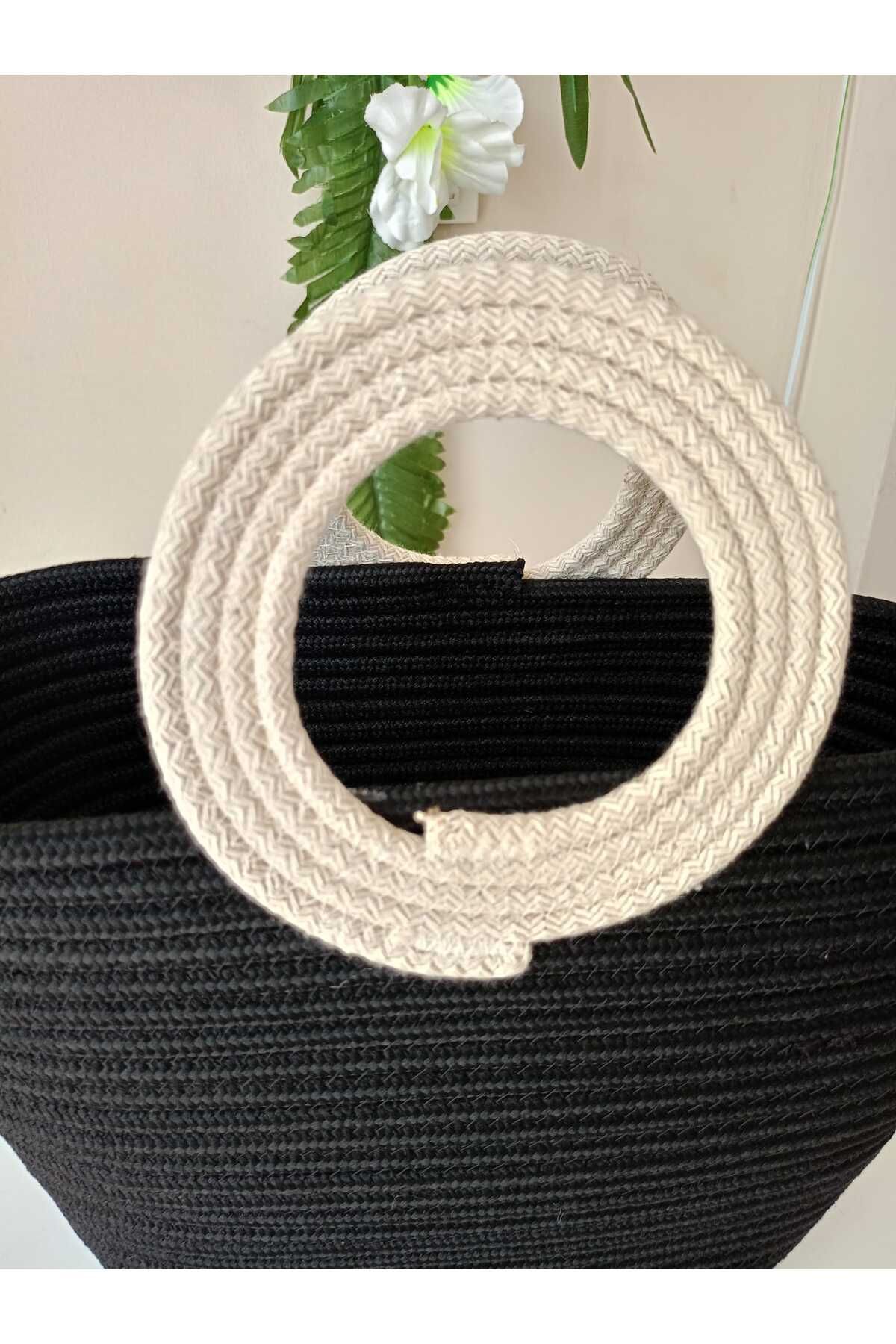 Eylül Home Dizayn JUT HASIR ÇANTA PLAJ ÇANTASI KOL ÇANTASI EL YAPIMI ÇANTA
