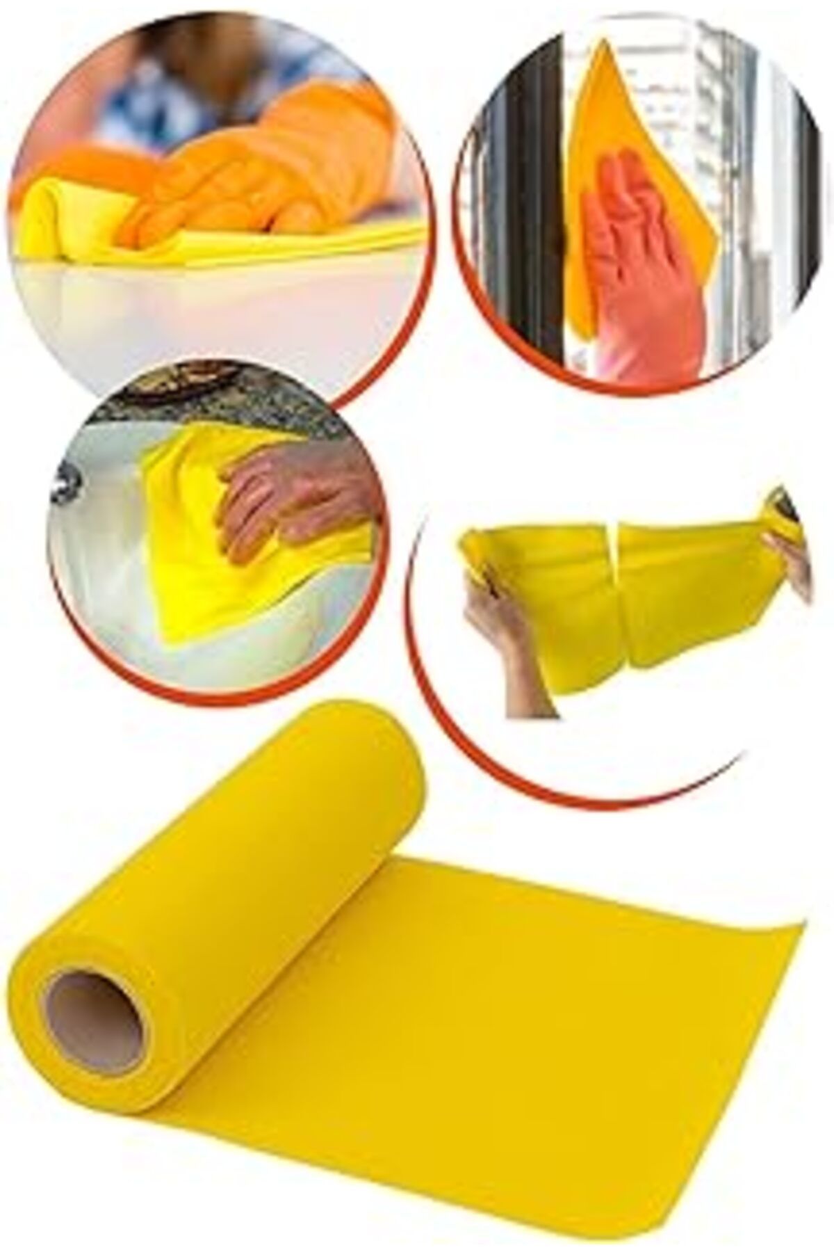 Mu Art Ahşap Arfikx Sarı Rulo Perfore Temizlik Bezi 15 Yaprak Kes Kullan 1410