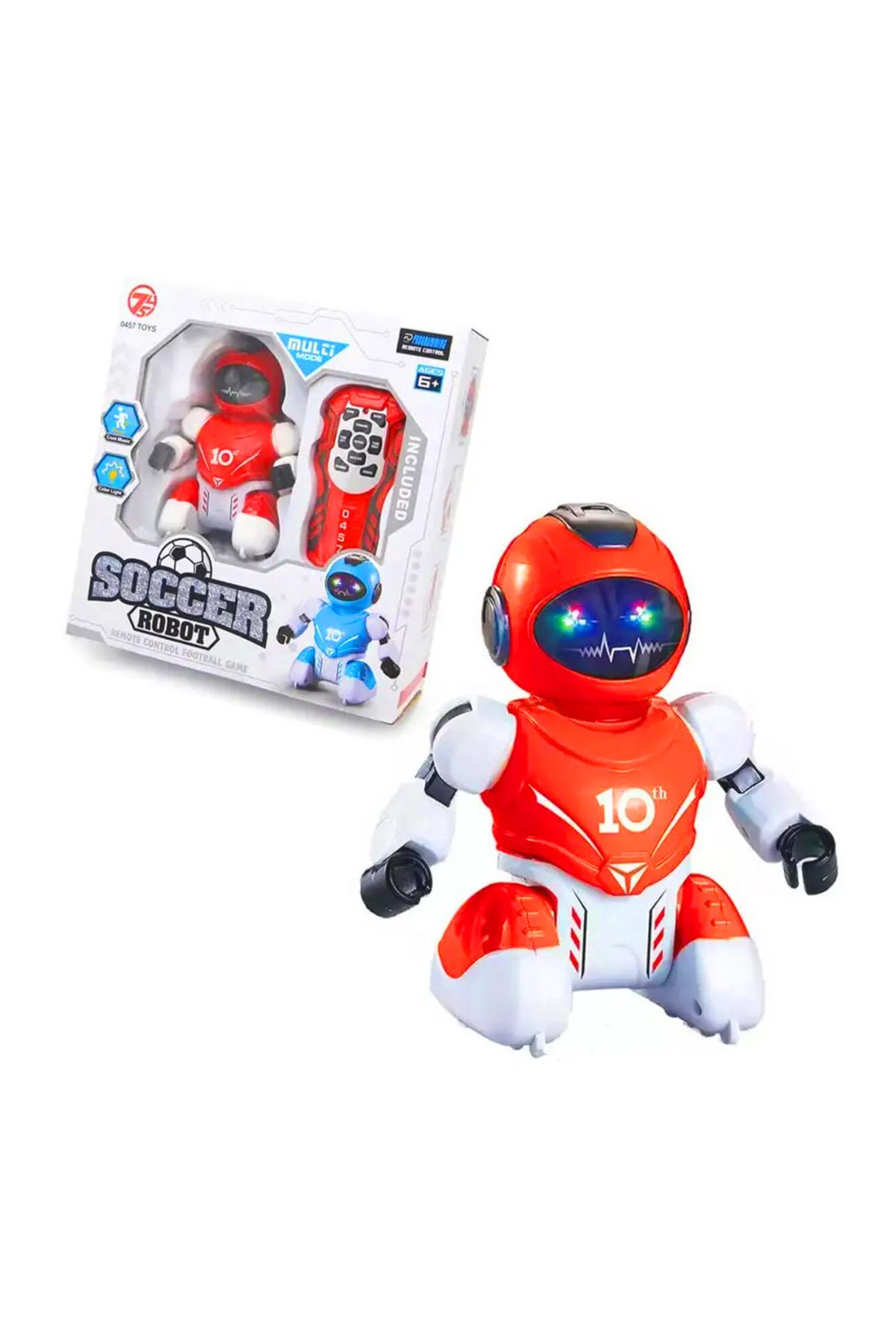 Banadabak KUMANDALI SOCCER ROBOT 606-14 FUTBOL OYUNU R/C MÜZİKLİ IŞIKLI 6+(1 ADET FİYATIDIR)