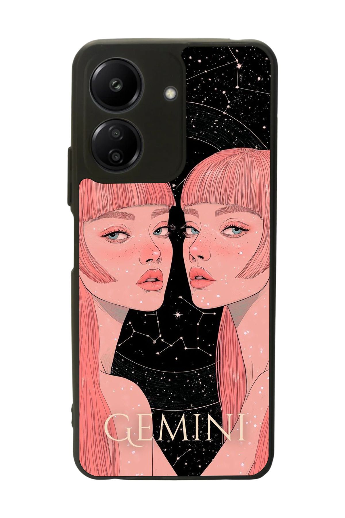 BGAKSESUAR Xiaomi Redmi 13C Uyumlu Mat Siyah Kılıf – Yumuşak Silikon, Koruyucu, Şok Emici Kapak