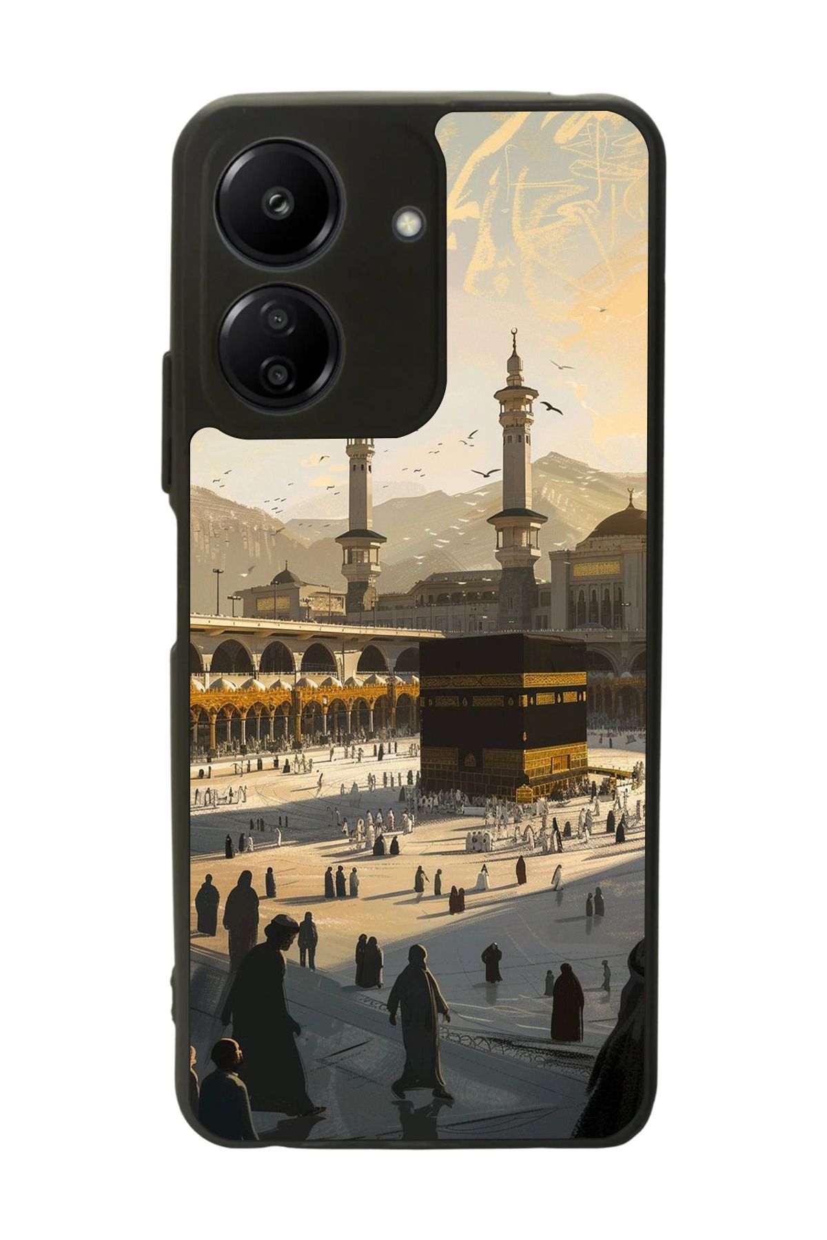 BGAKSESUAR Xiaomi Redmi 13C Uyumlu Mat Siyah Kılıf – Yumuşak Silikon, Koruyucu, Şok Emici Kapak