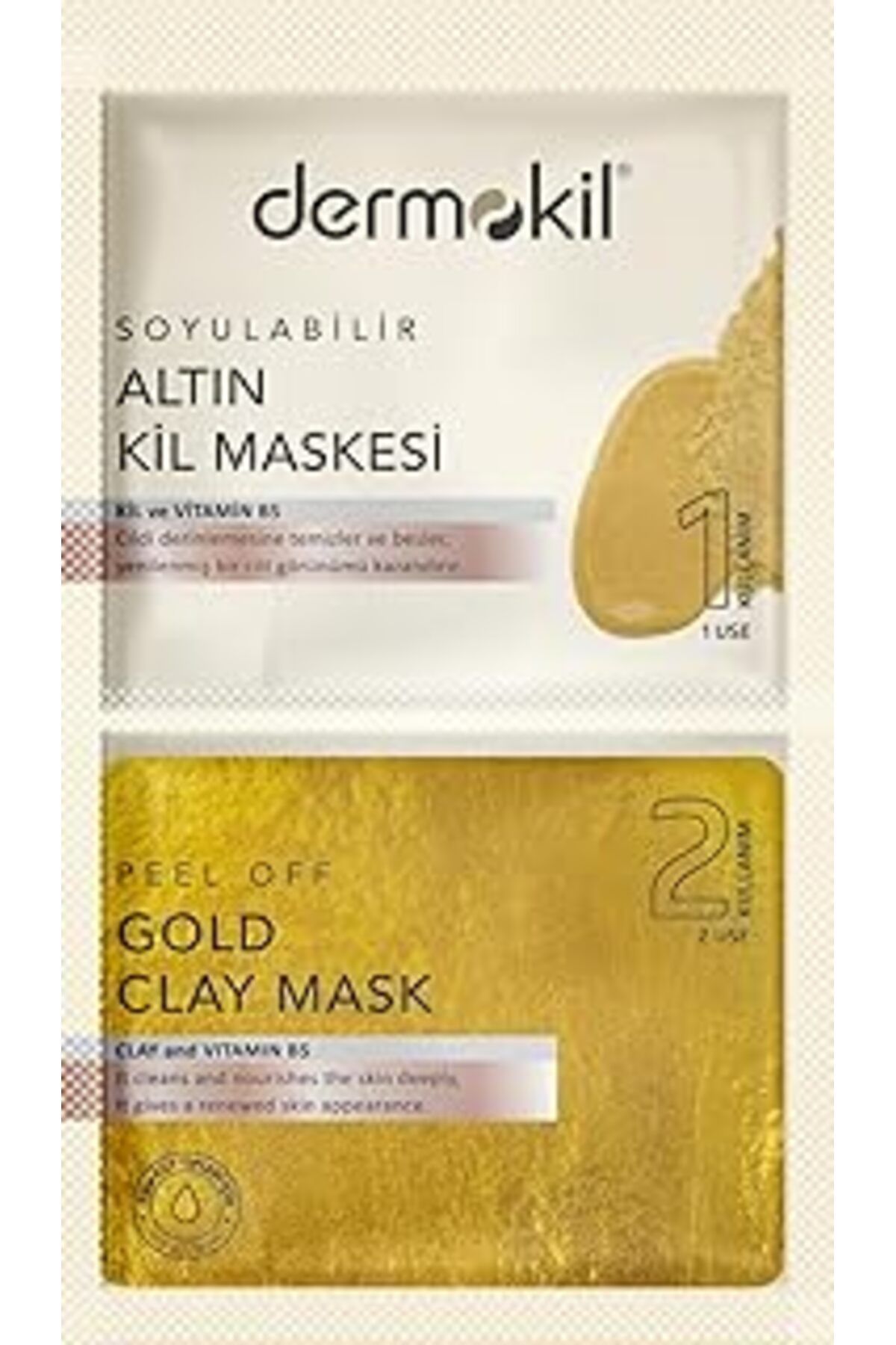 Mu Art Ahşap Dermokil Soyulabilir Altın Maske 2X 7.5 Ml