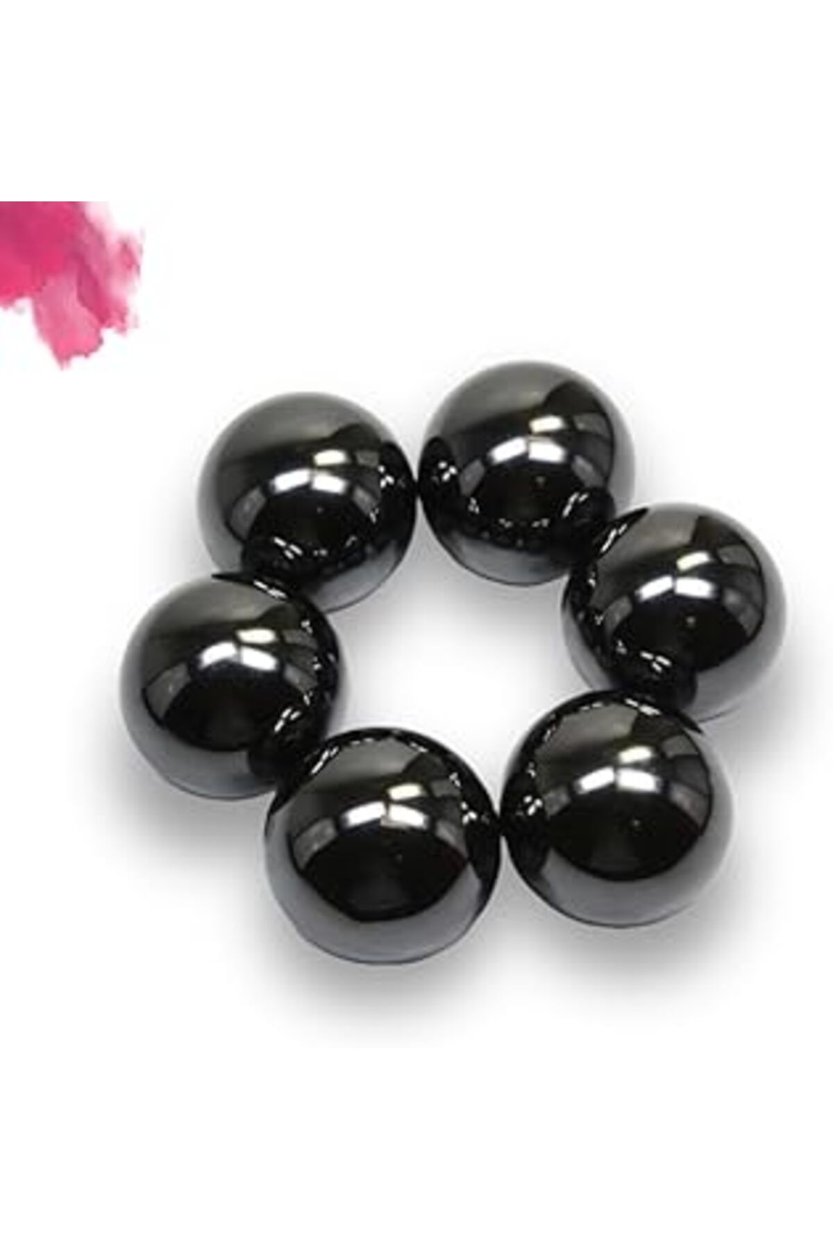 Mu Art Ahşap Manyetik Top, Manyetik Stres Topu, Ø20 Mm Stres Mıknatısı, Küre Mıknatıs (10 Adet)