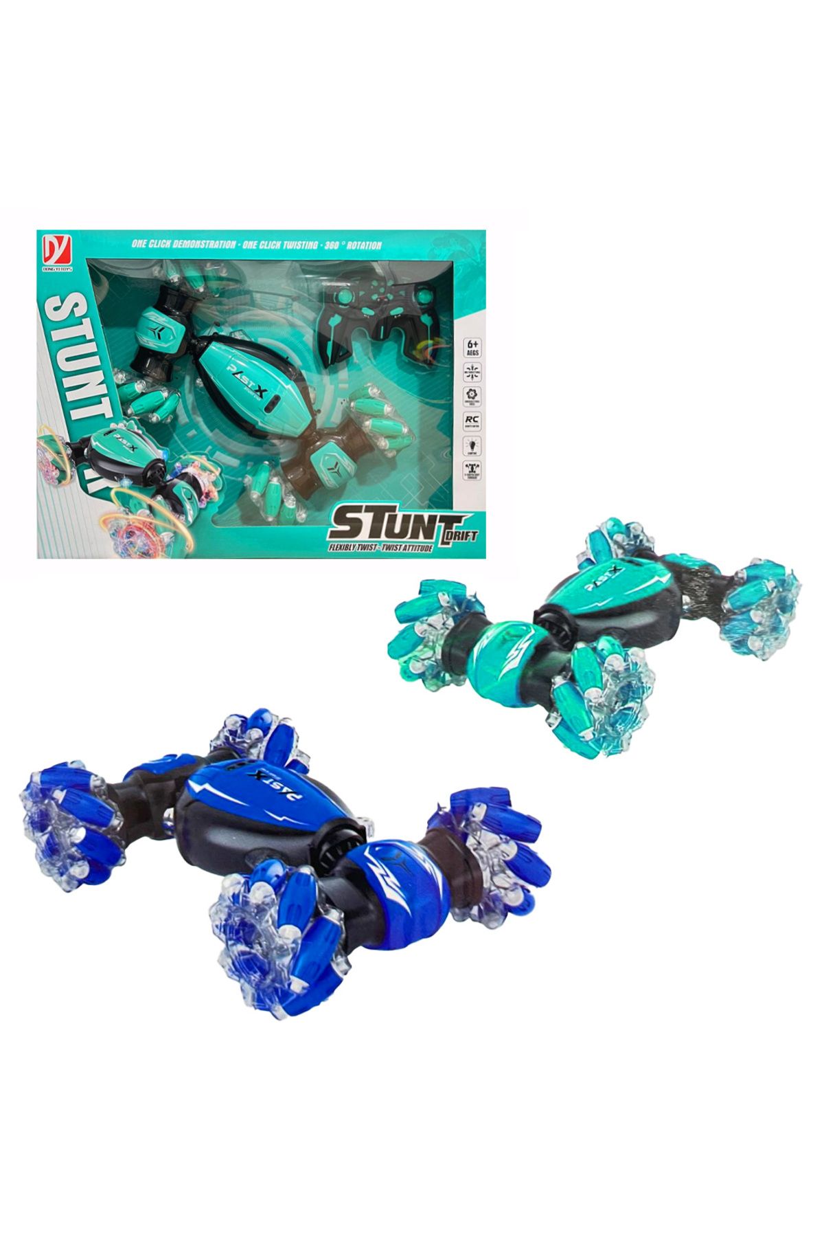 Banadabak KUMANDALI STUNT DRİFT ARABA A8863-146 R/C 2.4GHZ IŞIKLI 6+(1 ADET FİYATIDIR)