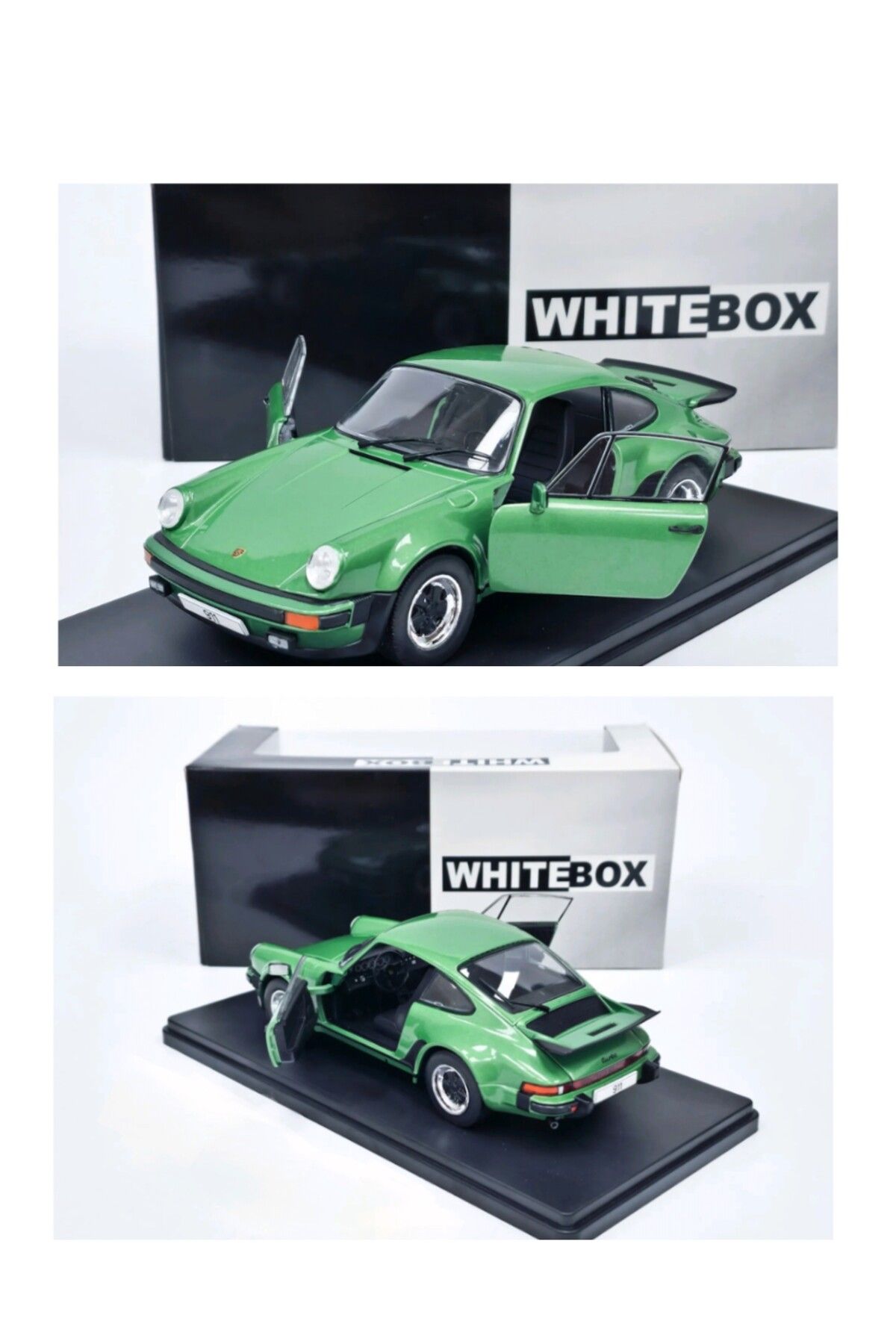 Whitebox 1:24 Porsche 911 Turbo (930) Metalik Yeşil Koleksiyonluk Model Araba