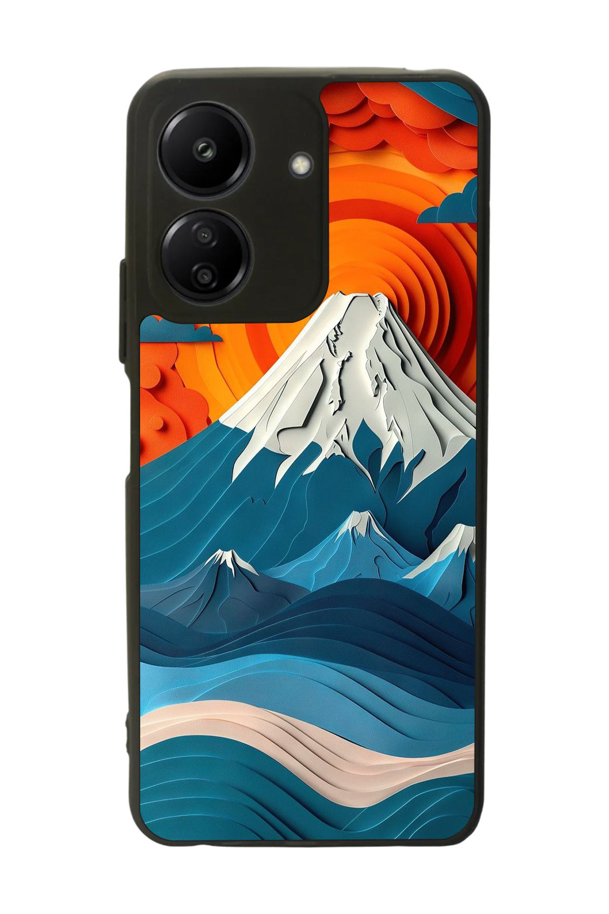 BGAKSESUAR Xiaomi Redmi 13C Uyumlu Mat Siyah Kılıf – Yumuşak Silikon, Koruyucu, Şok Emici Kapak