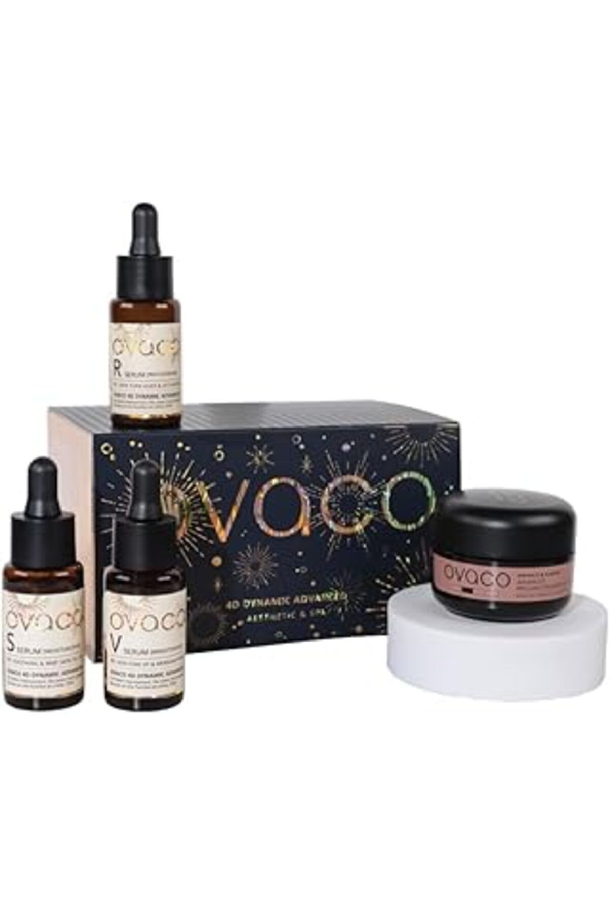 Mu Art Ahşap 4D Dynamic Cilt Bakım Seti – Peptit, Squalane, Ginseng, Panthenol, Niacinamide B3 – Yaşlanma Karşıt