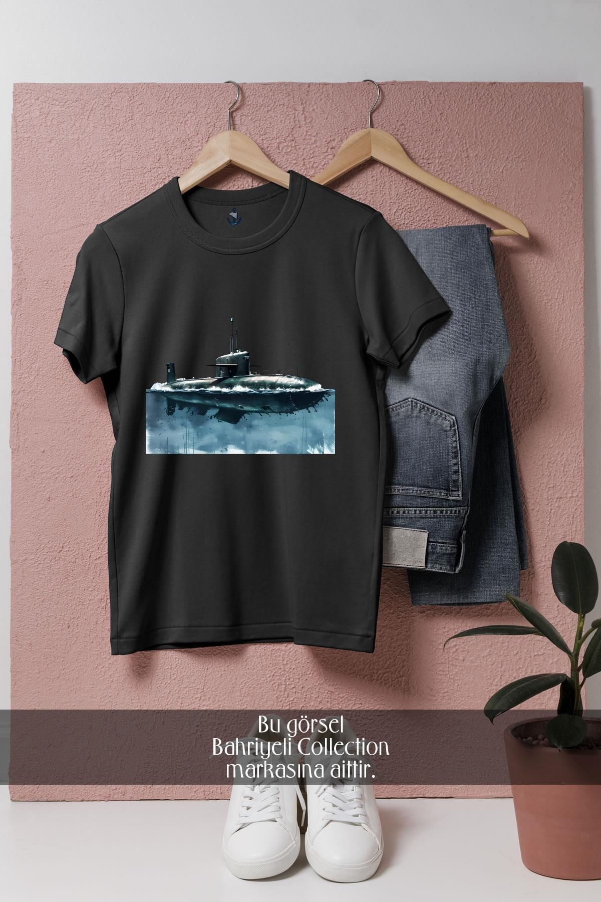 Bahriyeli Collection Oversize Denizaltı - Submarine Tasarımlı Unisex T-Shirt