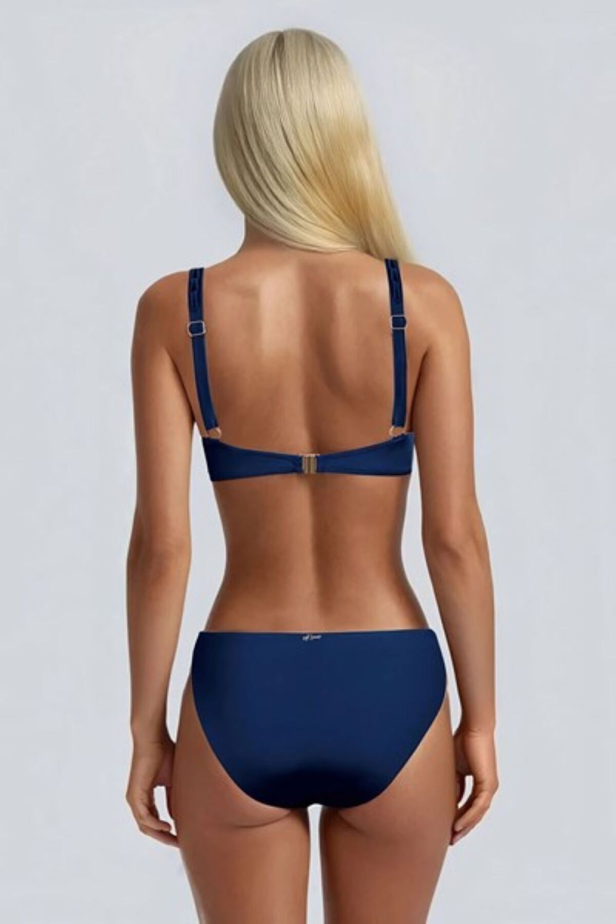 Kom-Debra Wire Bikini Set with Removable Push up Cap and Drape Detail 2