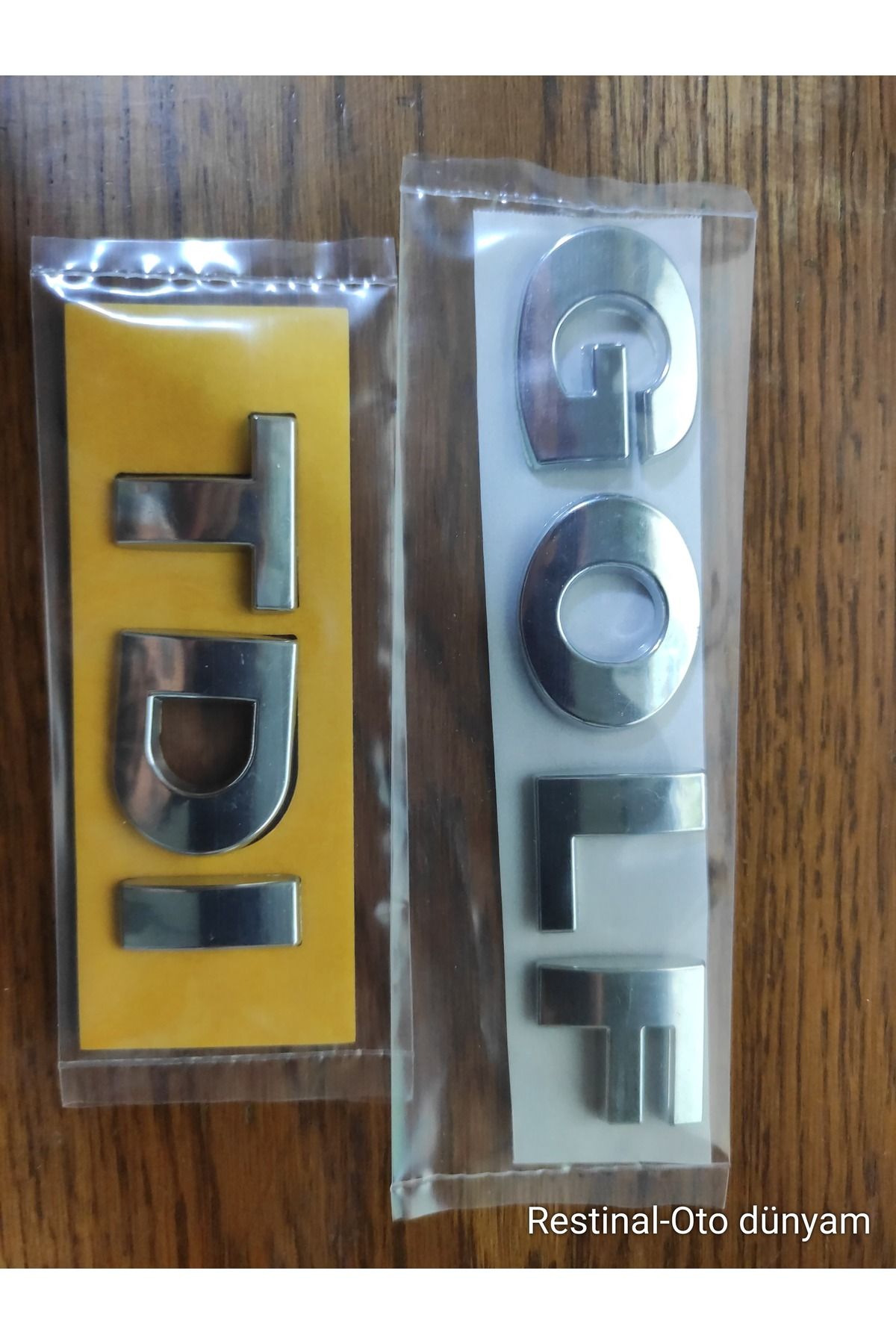 restinal Vw golf bagaj yazı + tdi bagaj yazısı Krom Arka Bagaj Yazısı Set