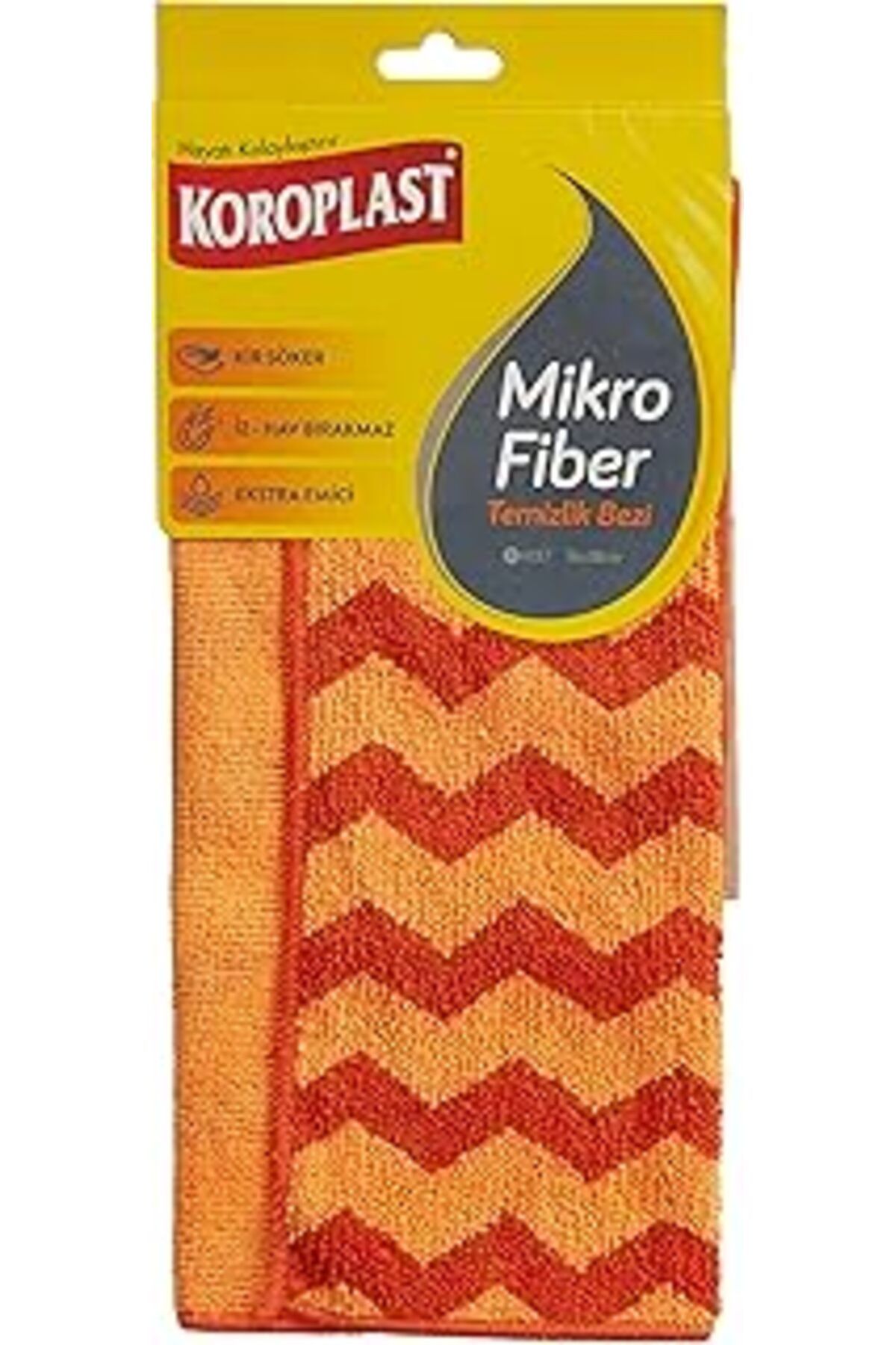 Mu Art Ahşap Koroplast Mikrofiber Temizlik Bezi Tekli, Hızlı Kuruyan Uzun Ömürlü Mikrofiber Bez 36X38 Cm, Yüksek
