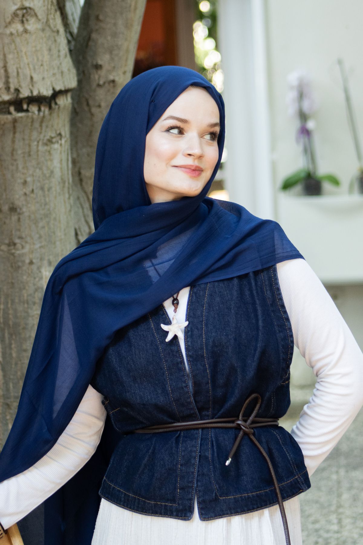CHALE Pure Pamuk Serisi - Nude - %100 Pamuk Şal
