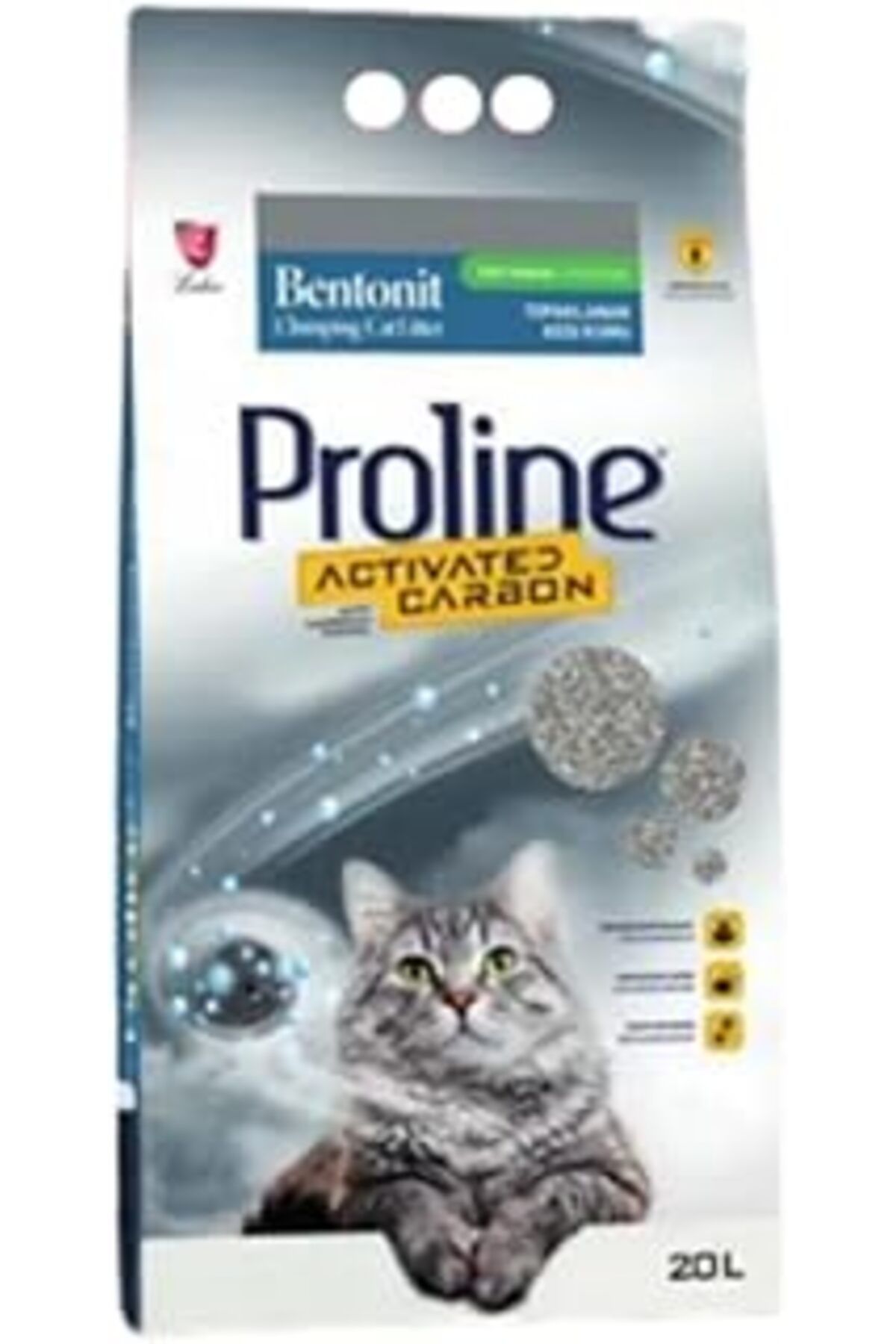 Mu Art Ahşap Pro Line Aktif Karbonlu Topaklanan Kedi Kumu 20 Lt