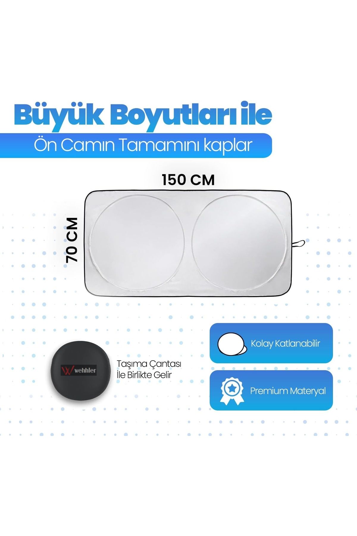 WEHHLER-Round for Isuzu D-Max 1.9 D 4X2 V-Life Automatic 2024 Windshield Sunshade-Torpedo Protector 7