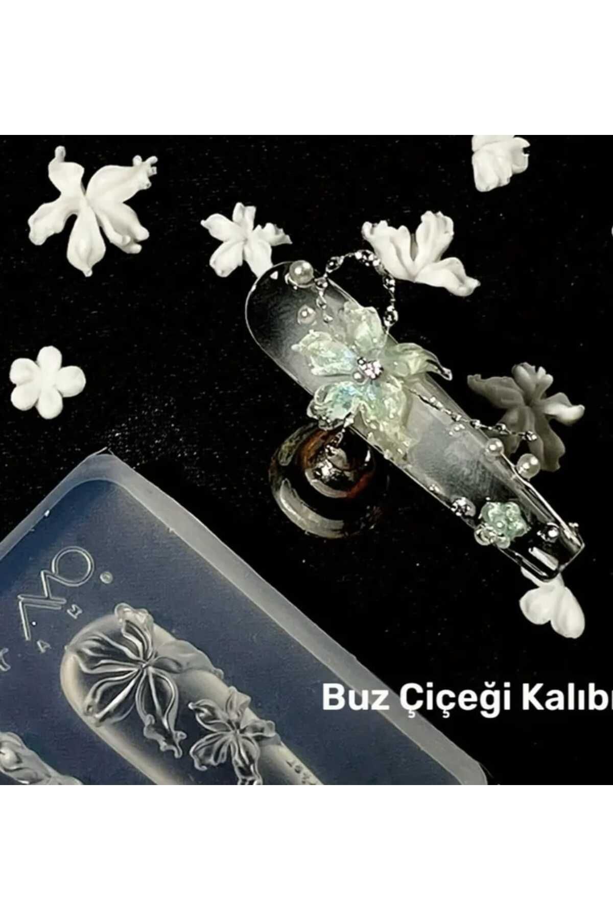 SEVRU Yeni Nail Art Desen Kalıbı, Charm Tırnak Süsleme 3D Silikon Kalıp Tırnak Süsü Silikon Oyma Kalıbı