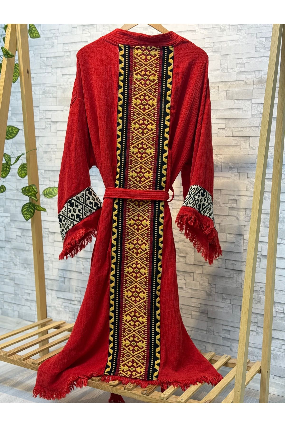 Befera Design Sultan Müslin Kimono %100 Pamuklu Bornoz Kaftan Sabahlık