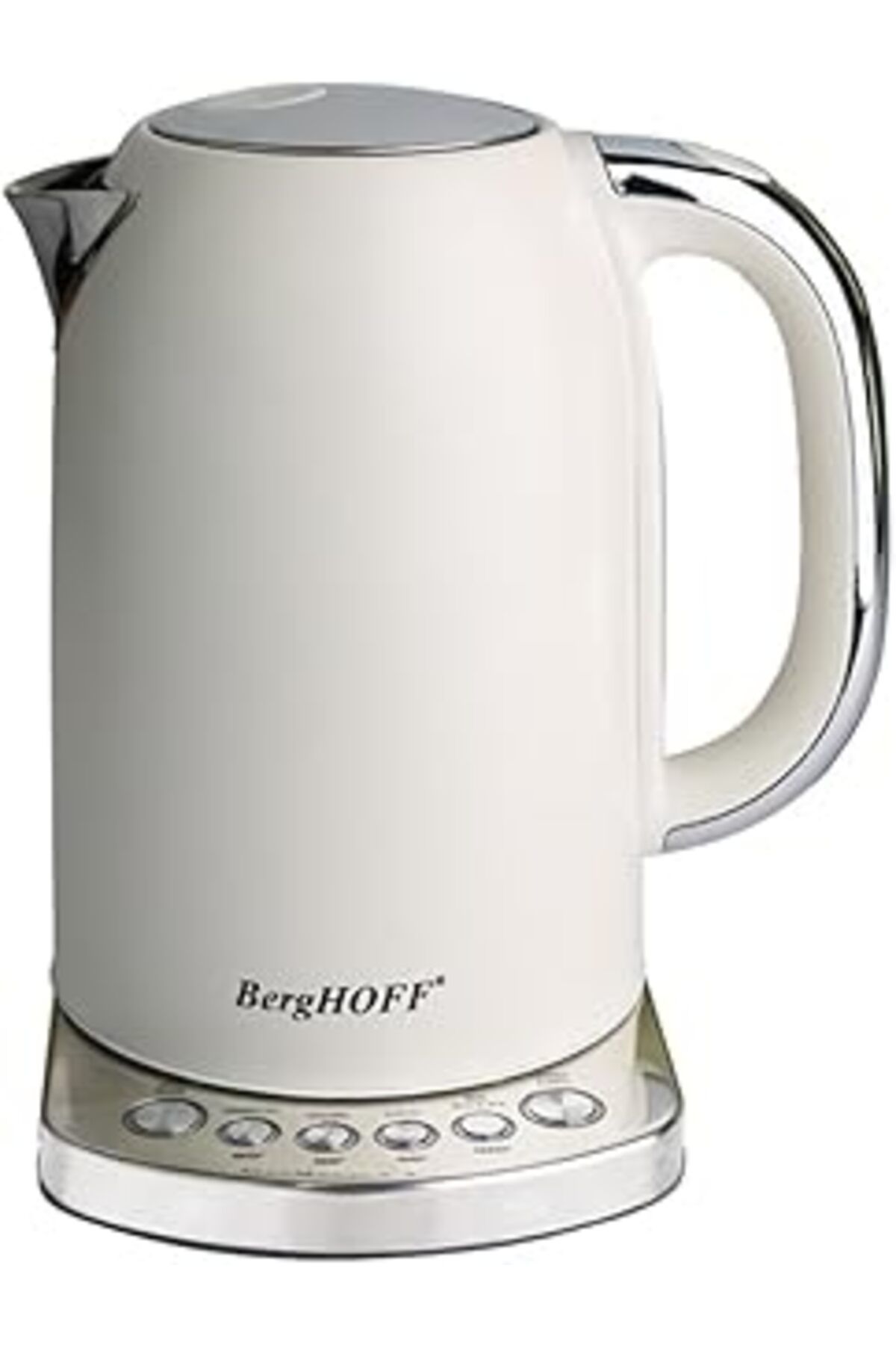 Mu Art Ahşap Berghoff Gem Concept 1.7 Litre Vanilya Krem Rengi Retro Su Isıtıcı