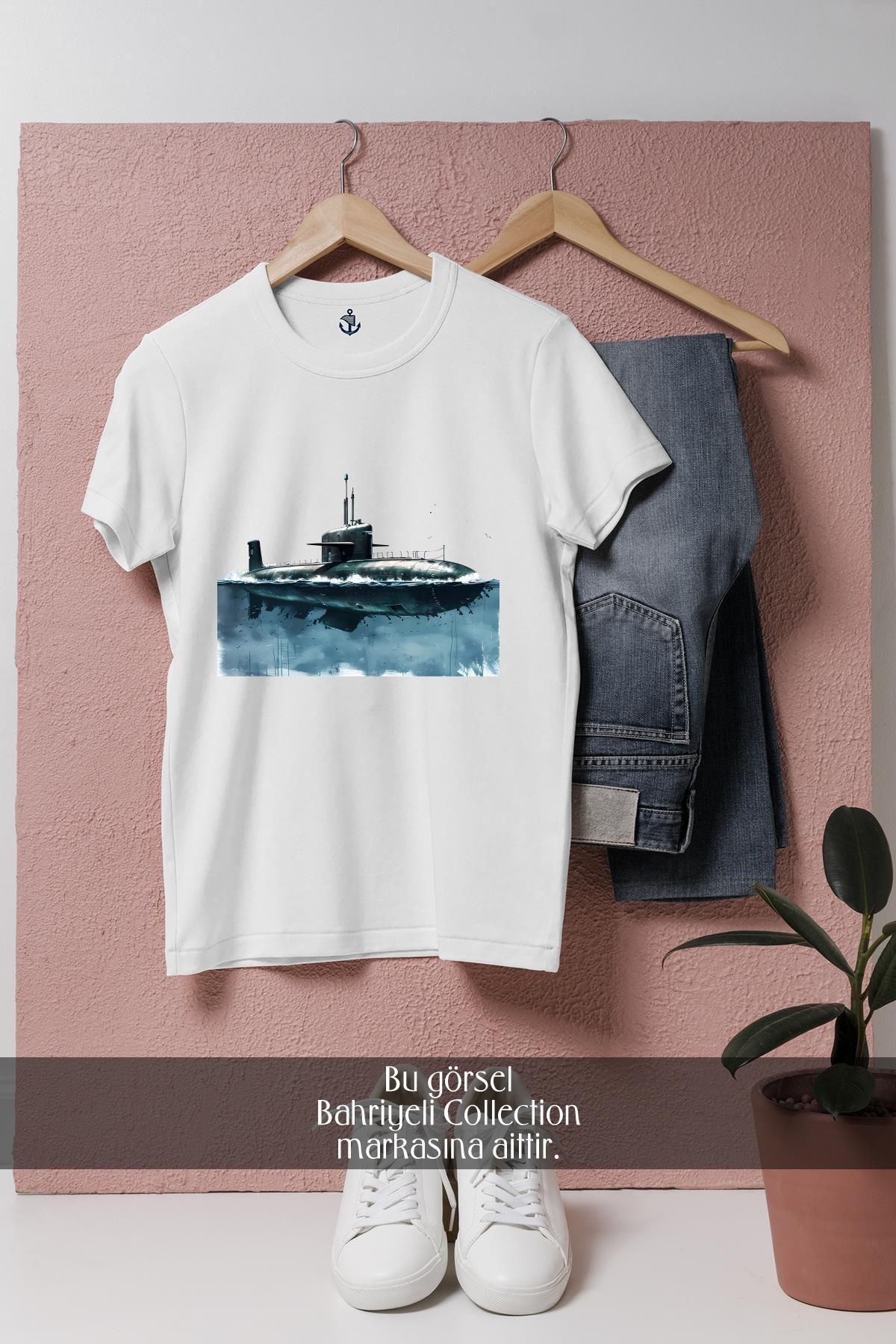 Bahriyeli Collection Oversize Denizaltı - Submarine Tasarımlı Unisex T-Shirt