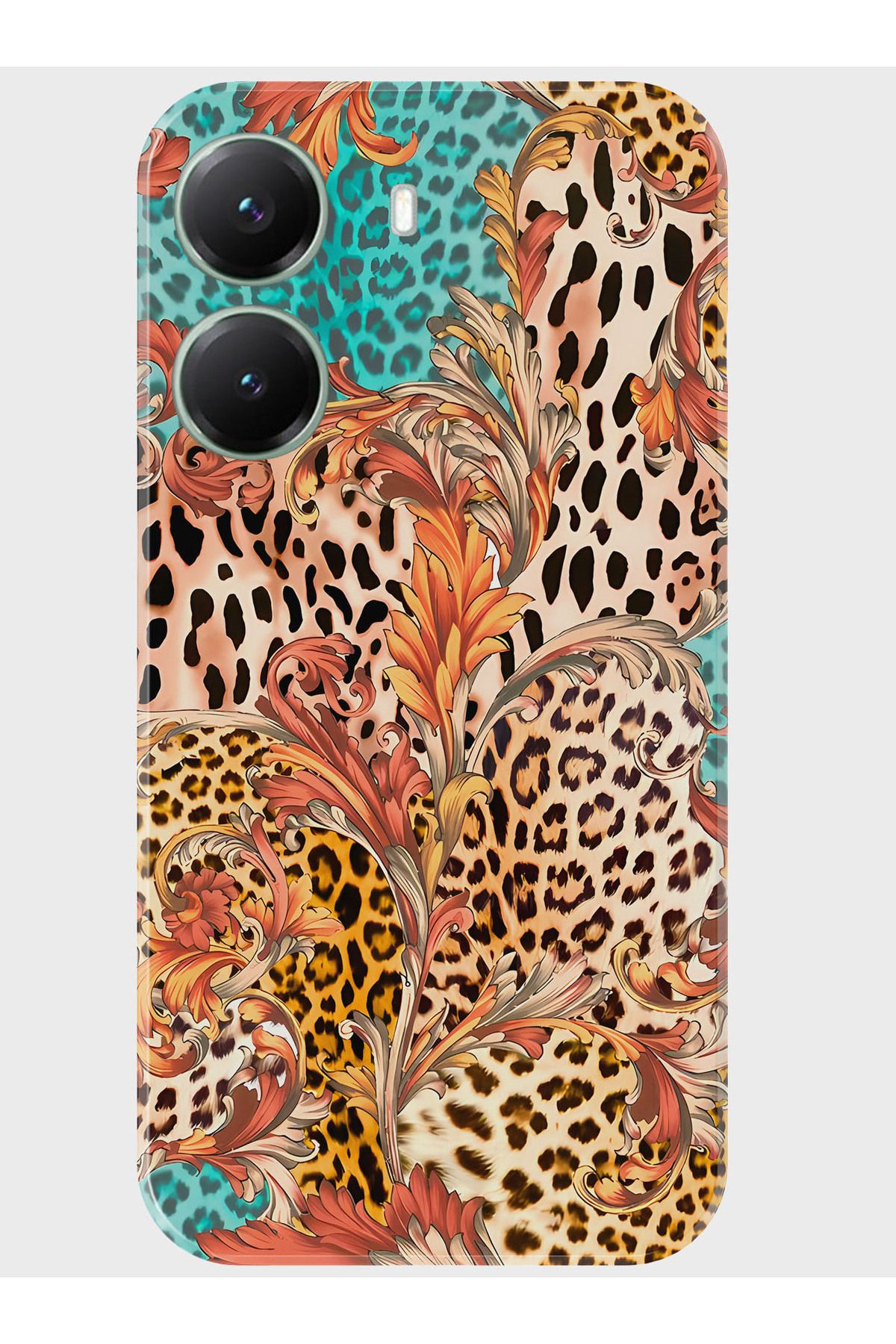 Activist Xiaomi Poco X7 Pro Kılıf Baskılı Silikon Kapak - leopar_çiçek