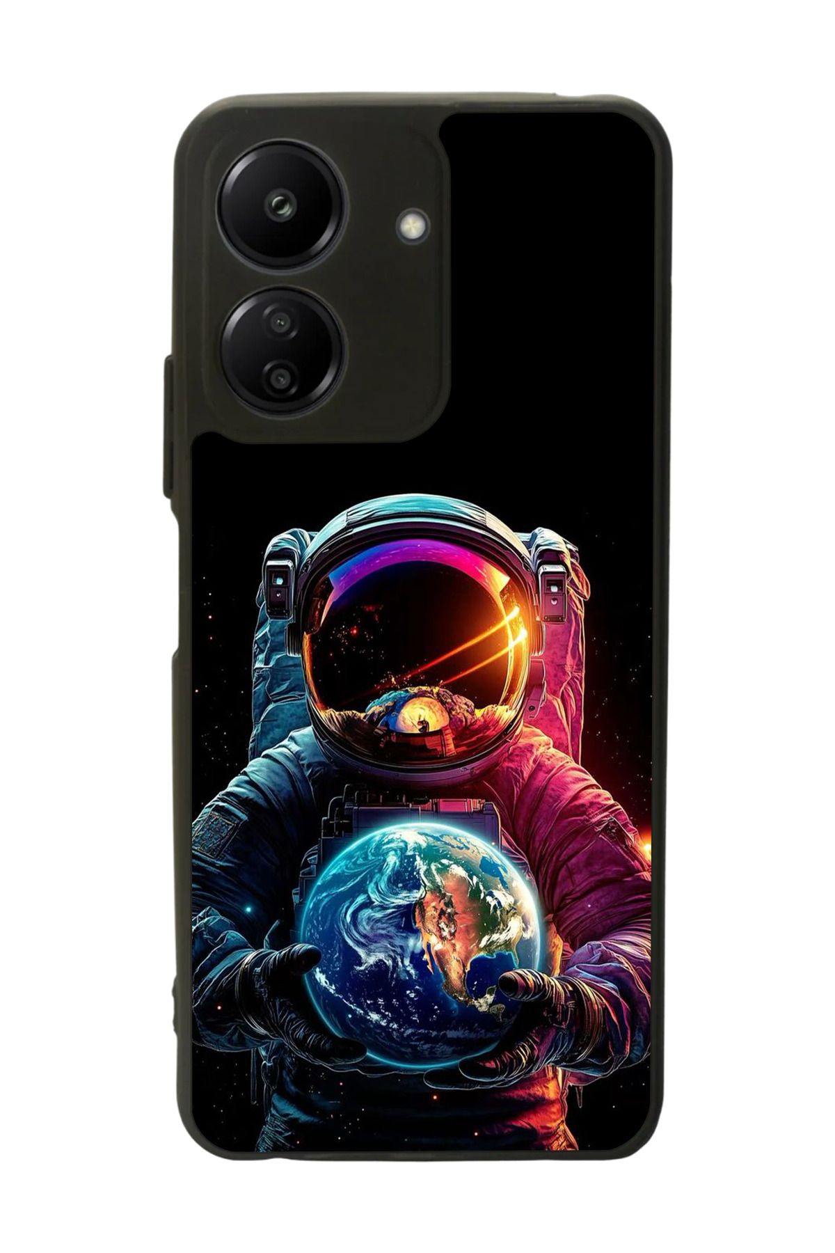 BGAKSESUAR Xiaomi Redmi 13C Uyumlu Mat Siyah Kılıf – Yumuşak Silikon, Koruyucu, Şok Emici Kapak