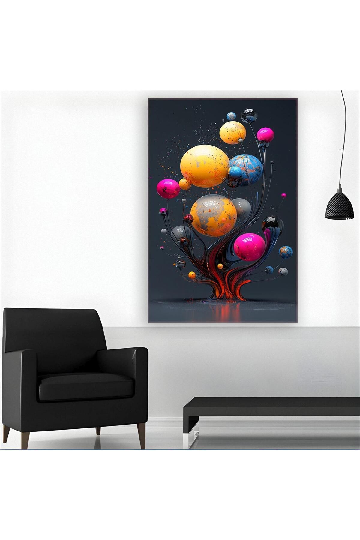 Ritmo Canvas Renkli Baloncuklar 2 Kanvas Tablo