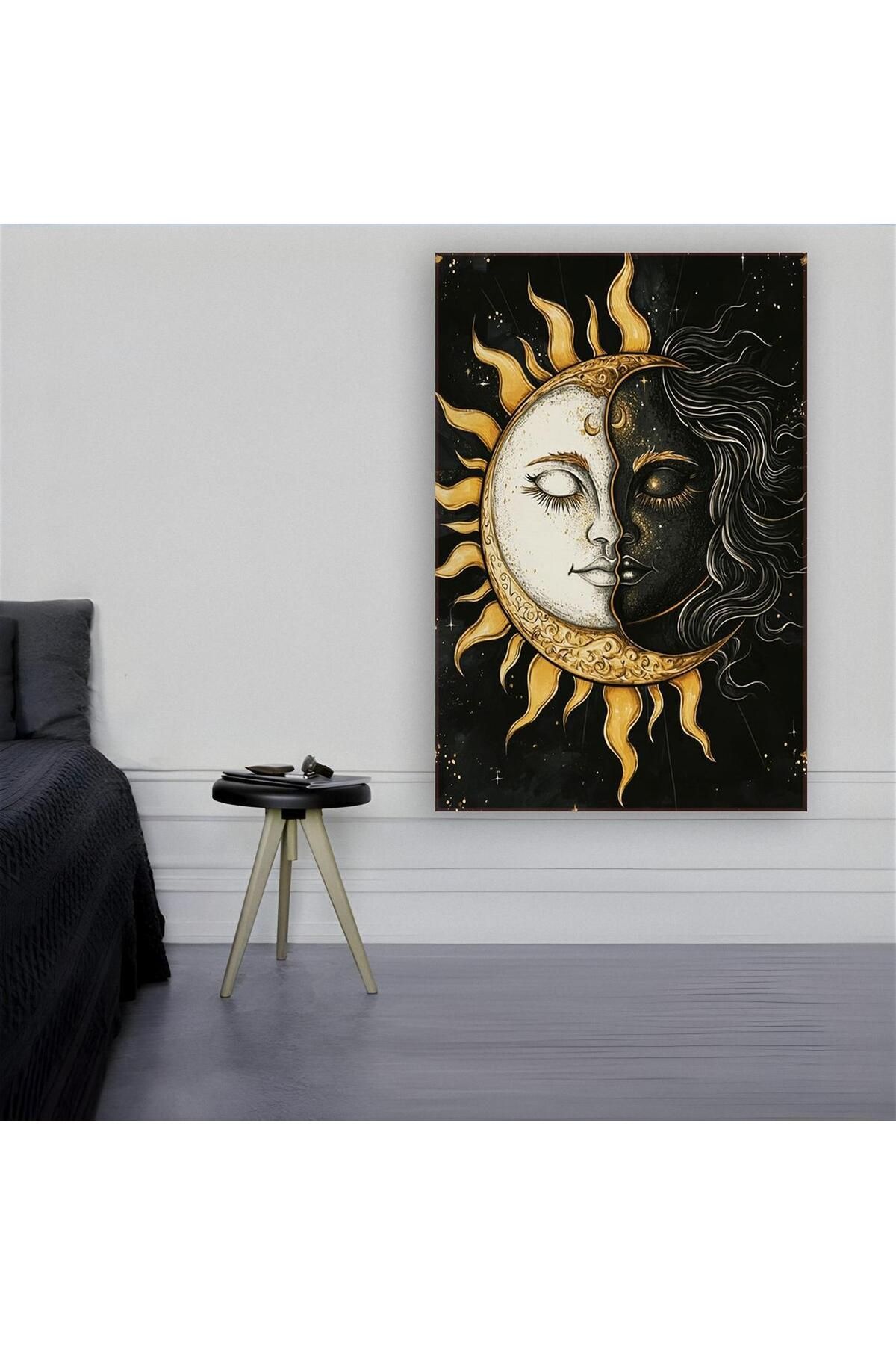 Ritmo Canvas Güneş ve Ay Birleşimi - Tutulma Kanvas Tablo