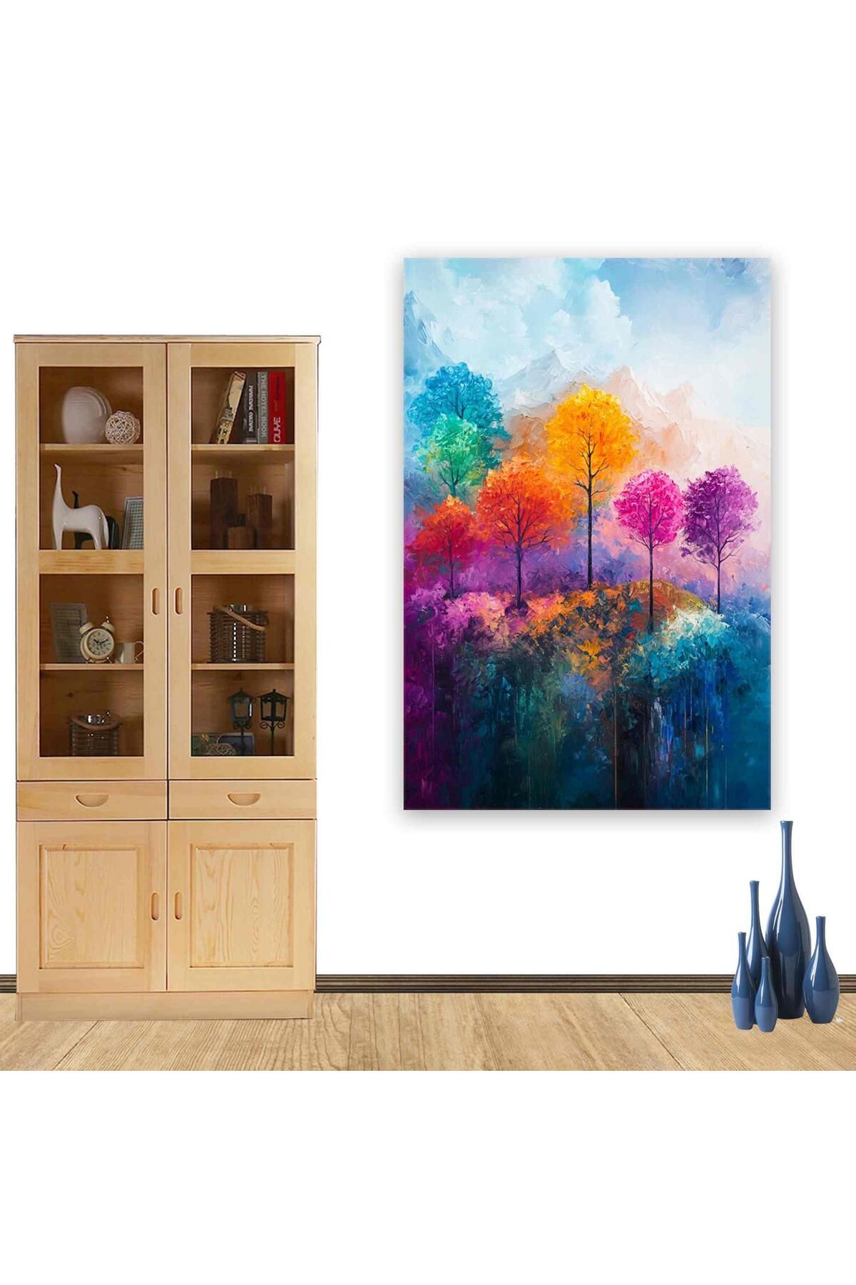 Ritmo Canvas Renkaheng Ağaçlar Kanvas Tablo