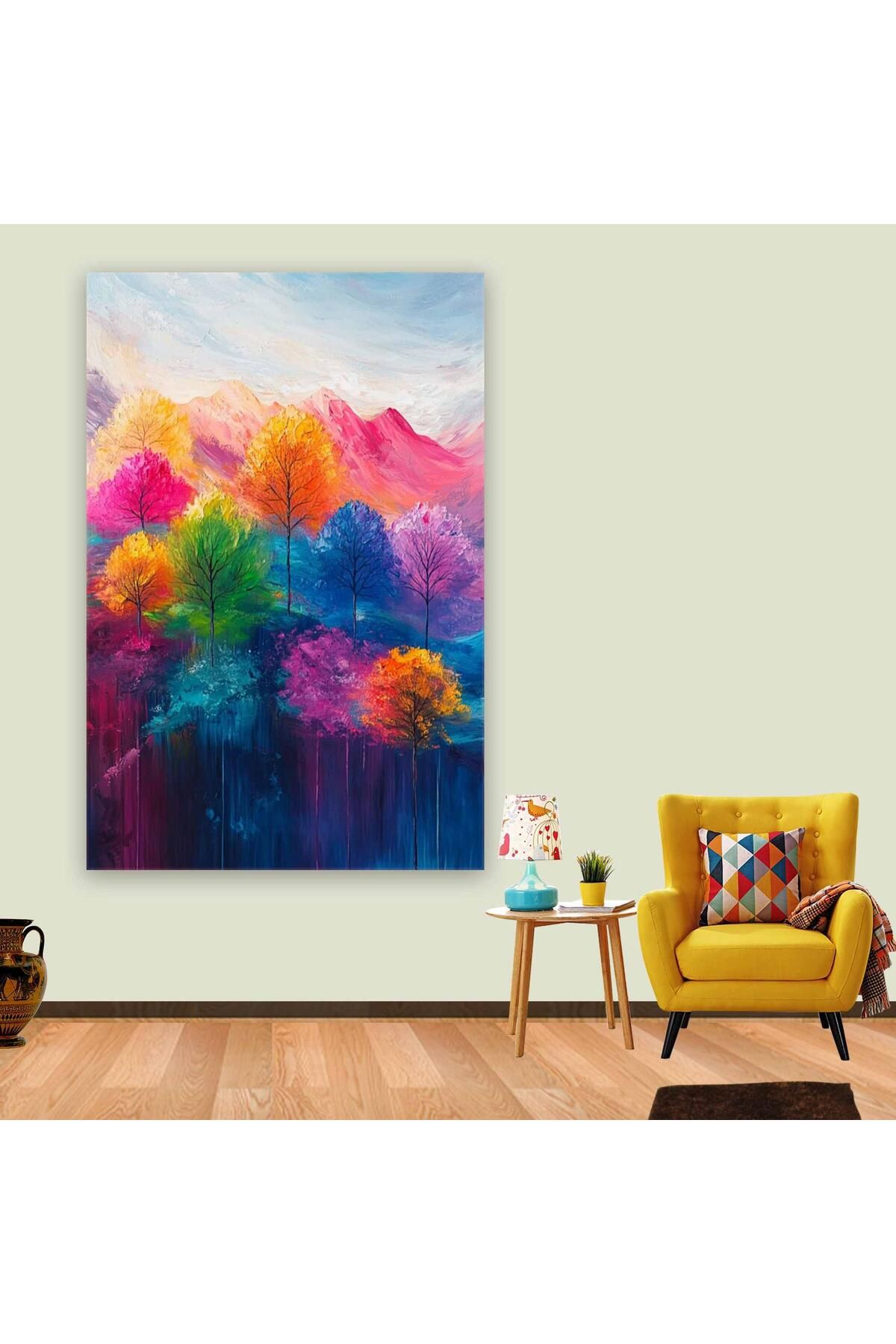 Ritmo Canvas Renkler Ormanı Kanvas Tablo