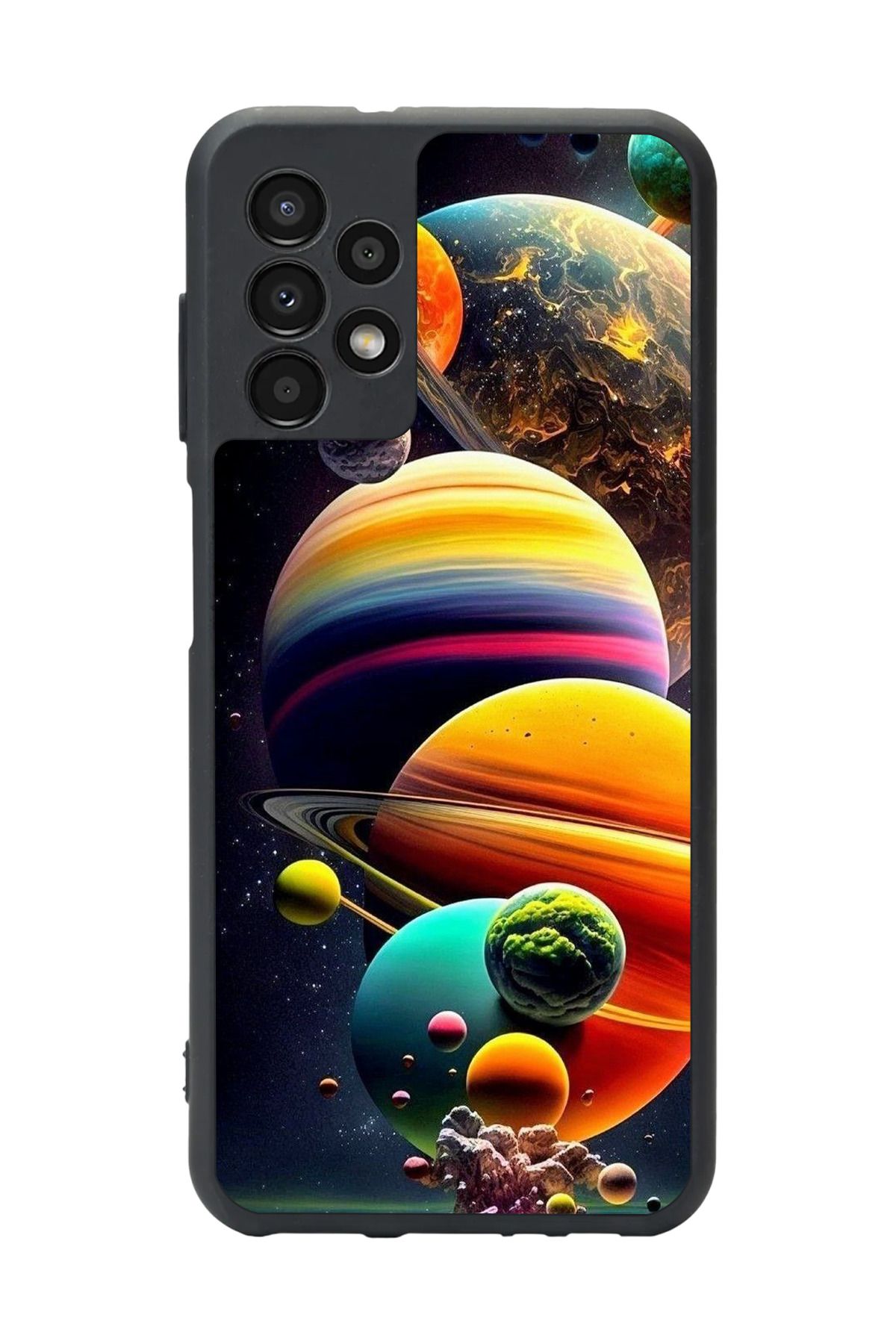 BGAKSESUAR Samsung Galaxy A72 Uyumlu Mat Siyah Kılıf – Yumuşak Silikon, Koruyucu, Şok Emici Kapak