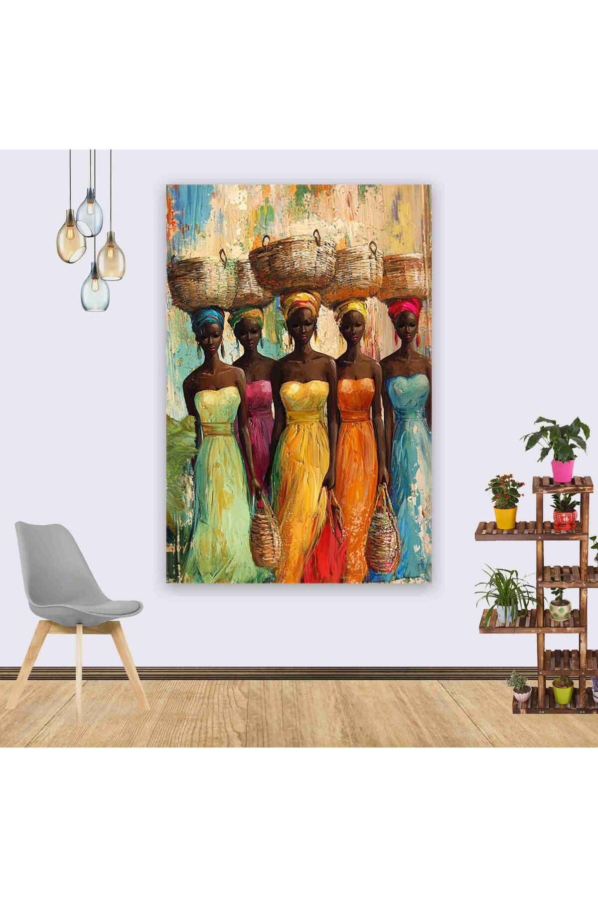 Ritmo Canvas Etnik Afrika Kadınları (2) Kanvas Tablo