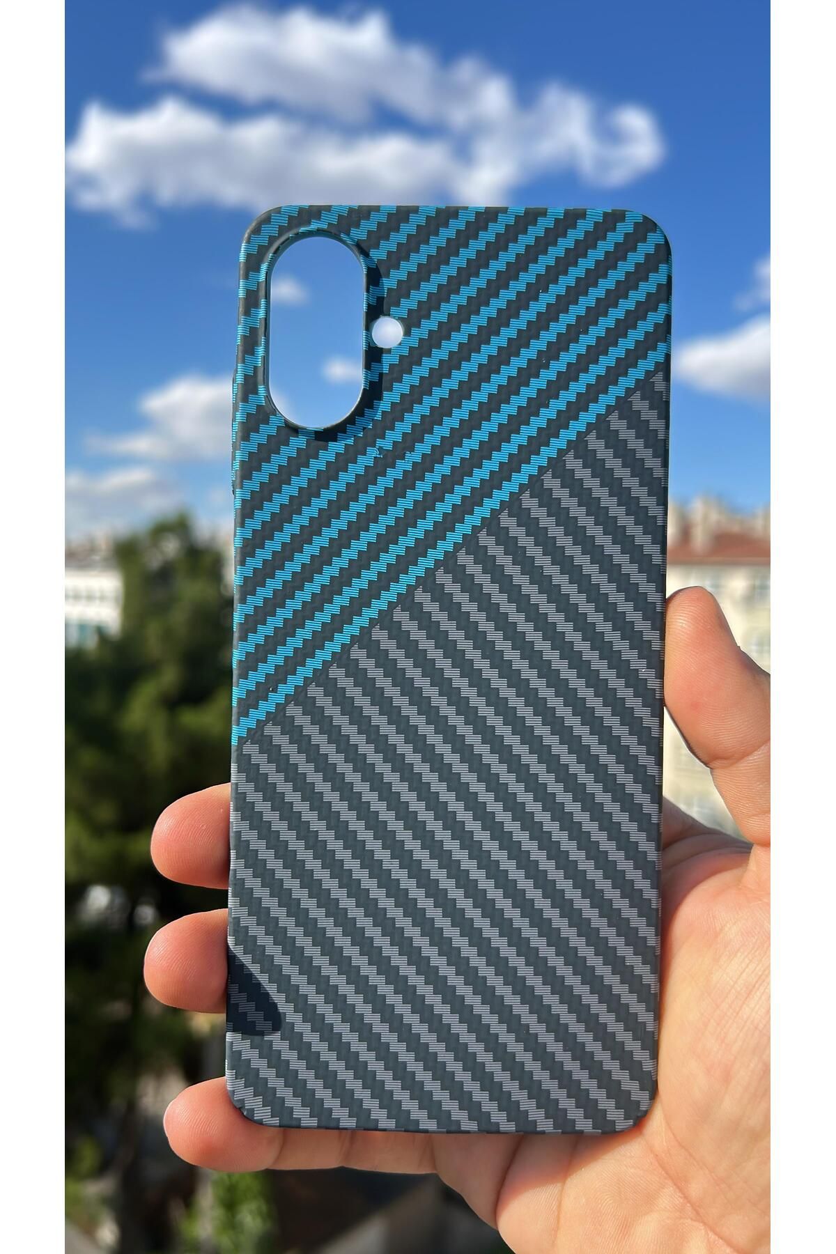 Hatreds Samsung Galaxy A06 Kılıf Karbon Fiber Tasarım A++ Kalite Kapak