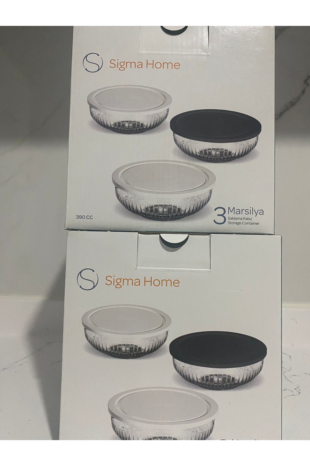 Sigma Home 3 Lü Cam Saklama Kabı SİGMA