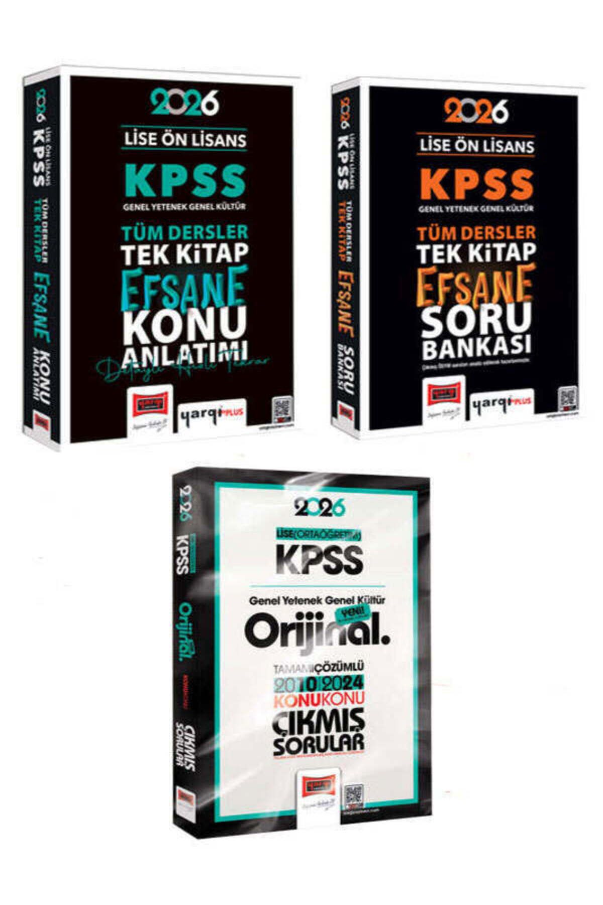 Yargı Yayınları Yargı Yayın 2026 KPSS Lise Ön Lisans GK-GY Tüm Dersler Konu,Soru, Lise Ön Lisans Çıkmış Sorular Seti
