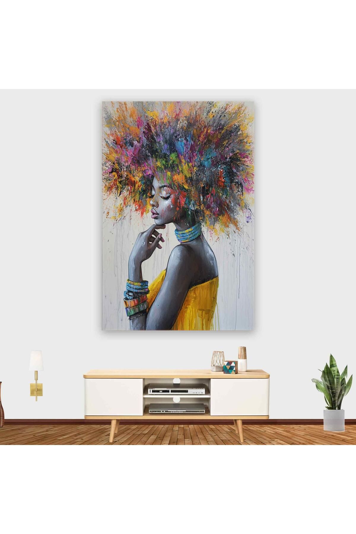 Ritmo Canvas Native Africian Women Kanvas Tablo