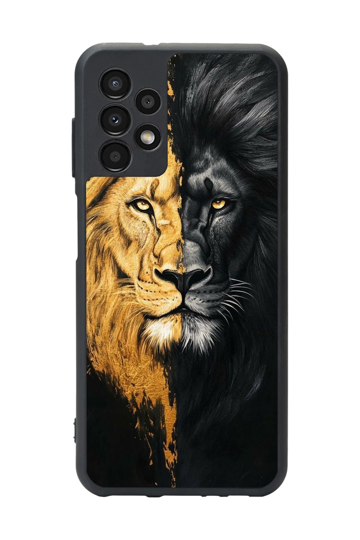 BGAKSESUAR Samsung Galaxy A23 Uyumlu Mat Siyah Kılıf – Yumuşak Silikon, Koruyucu, Şok Emici Kapak