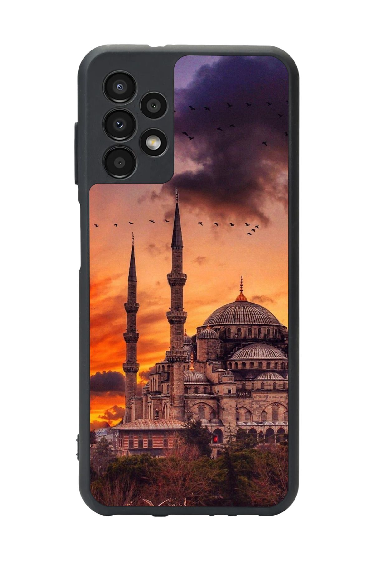 BGAKSESUAR Samsung Galaxy A13 Uyumlu Mat Siyah Kılıf – Yumuşak Silikon, Koruyucu, Şok Emici Kapak