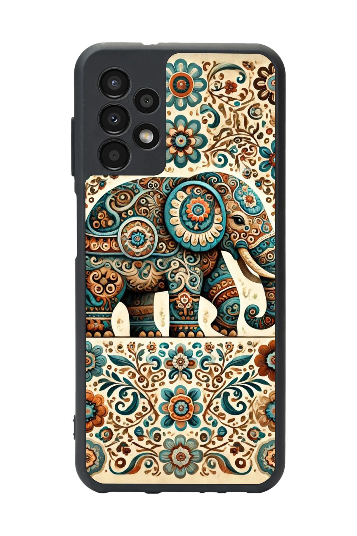 BGAKSESUAR Samsung Galaxy A23 Uyumlu Mat Siyah Kılıf – Yumuşak Silikon, Koruyucu, Şok Emici Kapak
