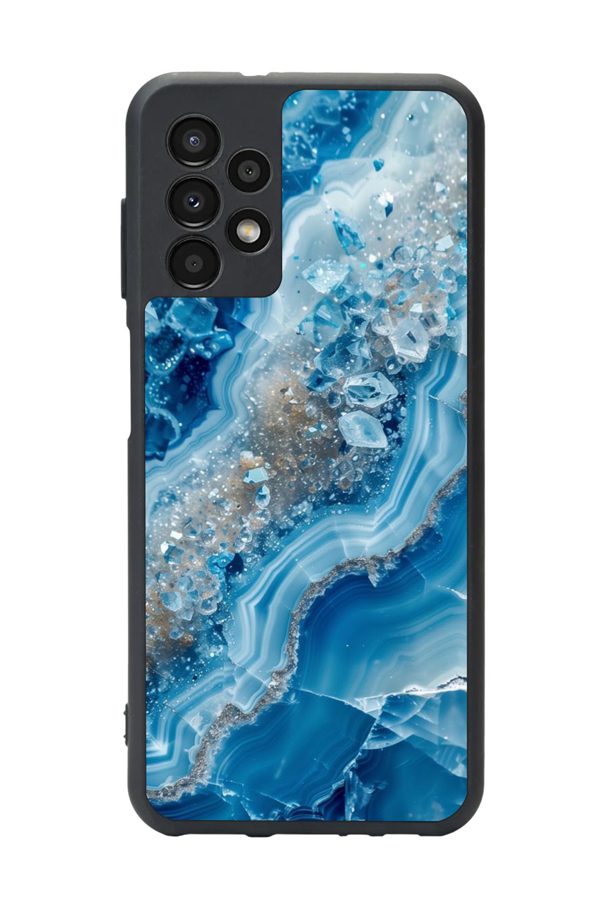 BGAKSESUAR Samsung Galaxy A23 Uyumlu Mat Siyah Kılıf – Yumuşak Silikon, Koruyucu, Şok Emici Kapak