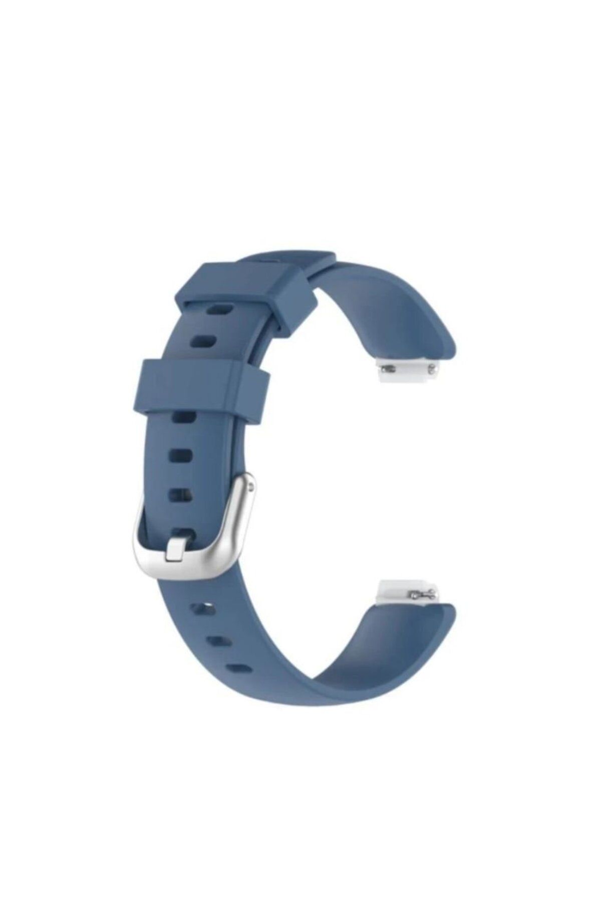Fitbit Inspire 2 Small Beden(S SIZE) Için Silikon Kordon Kayış Açık Mavi