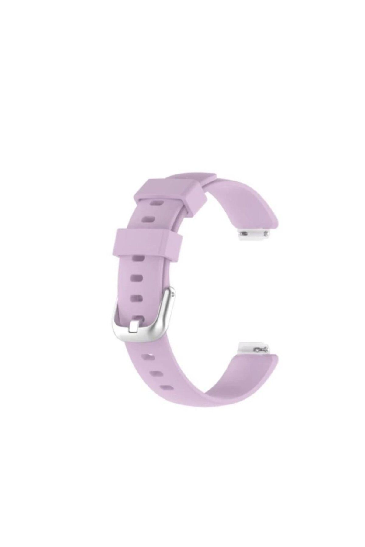 Axis Fitbit Inspire 2 Small Beden(S SIZE) Için Silikon Kordon Kayış Lila