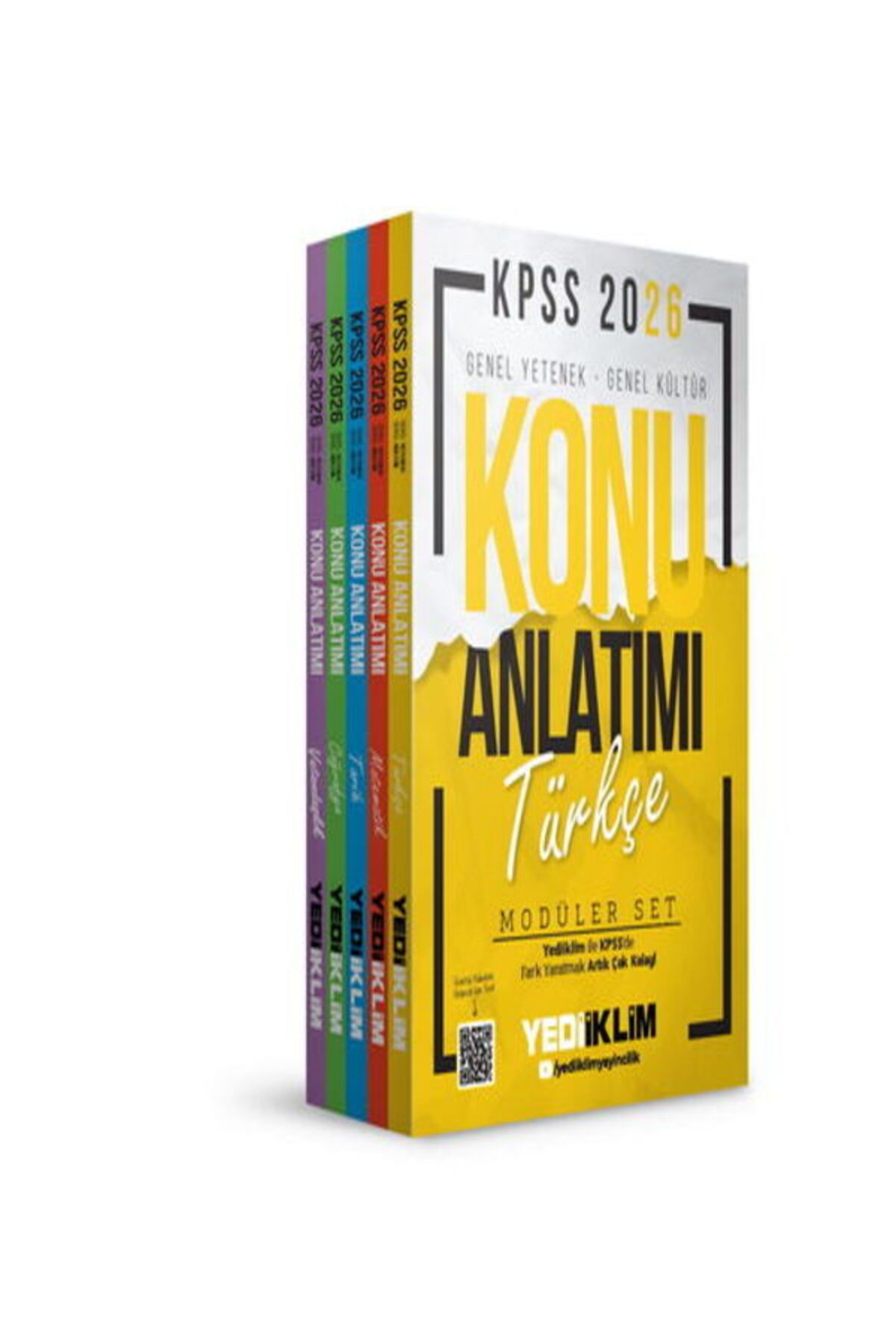Yediiklim Yayınları Yediiklim Yayınları 2026 KPSS Genel Yetenek - Genel Kültür Konu Anlatımı Modüler Set ( 5 Kitap)