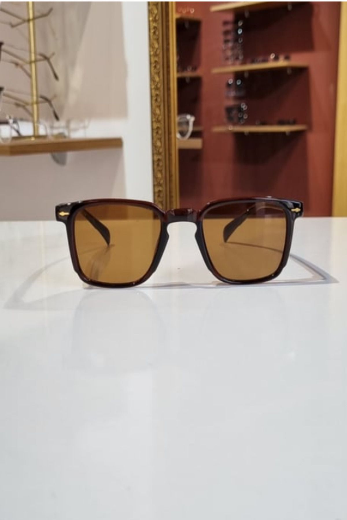 GİZEMLİMODA UV400 Korumalı Kadın Güneş Gözlüğü -KAHVERENGİ