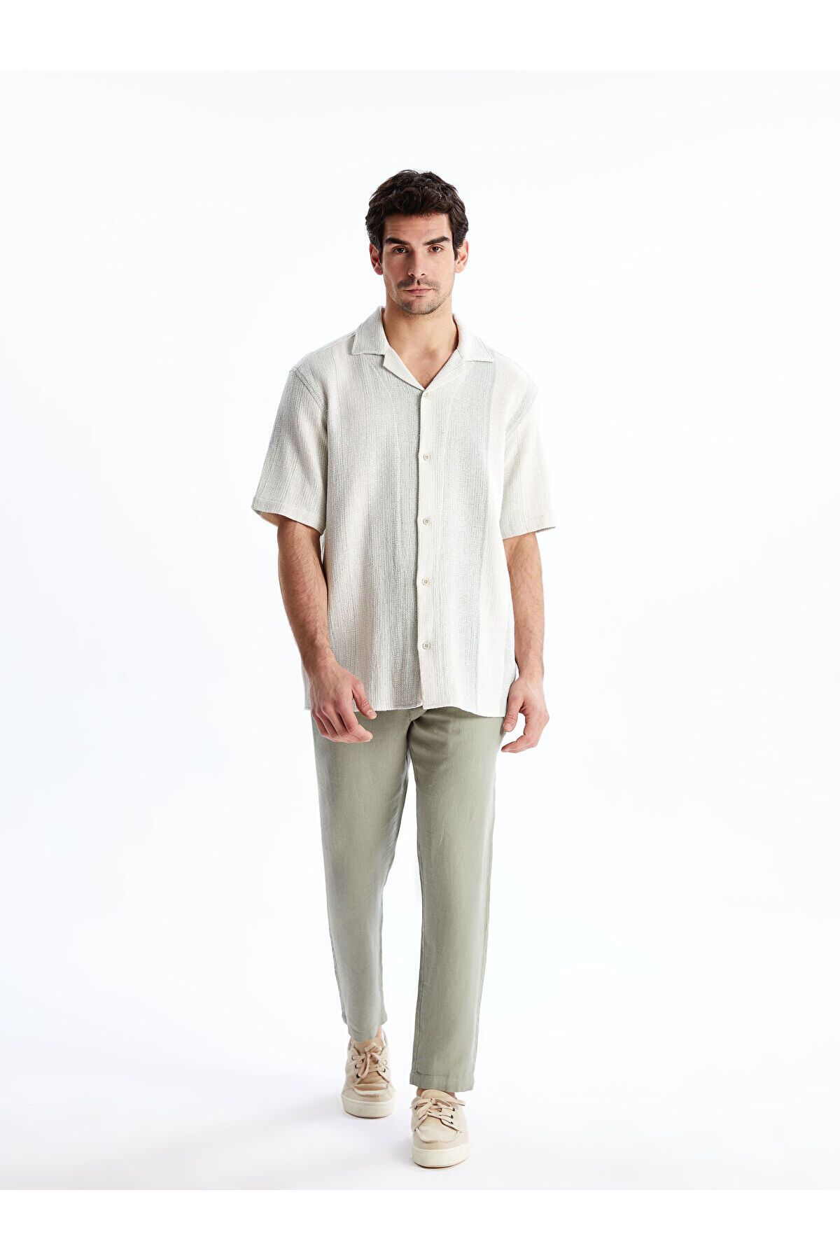 LC Waikiki Slim Fit Keten Karışımlı Erkek Pantolon