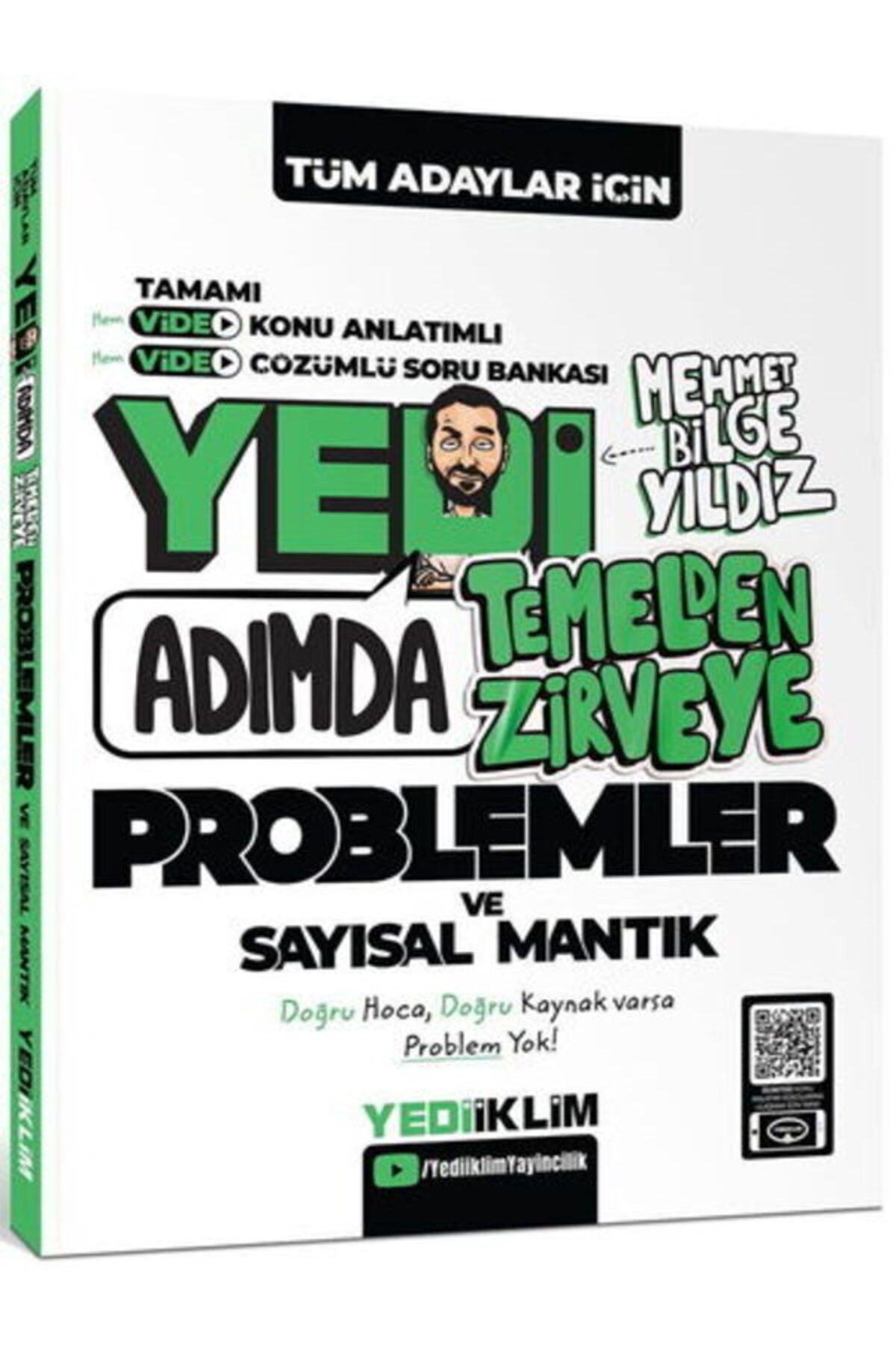Yediiklim Yayınları Yediiklim KPSS-ALES-DGS YediAdımda Temelden Zirveye Problemler ve Sayısal Mantık Soru Bankası