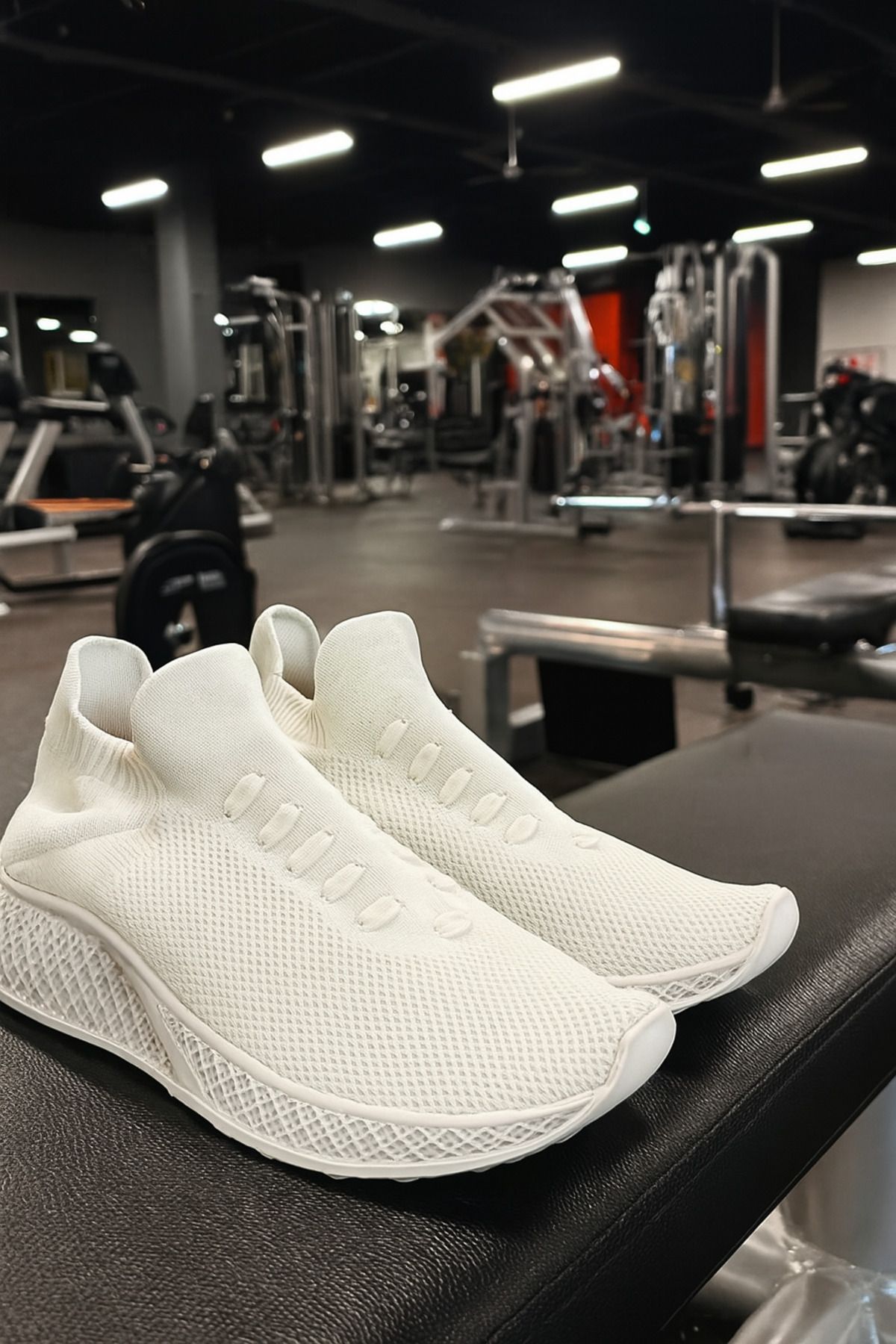 Scrooll AXİVON KADIN TRİKO EKRU SPOR,YÜRÜYÜŞ AYAKKABISI