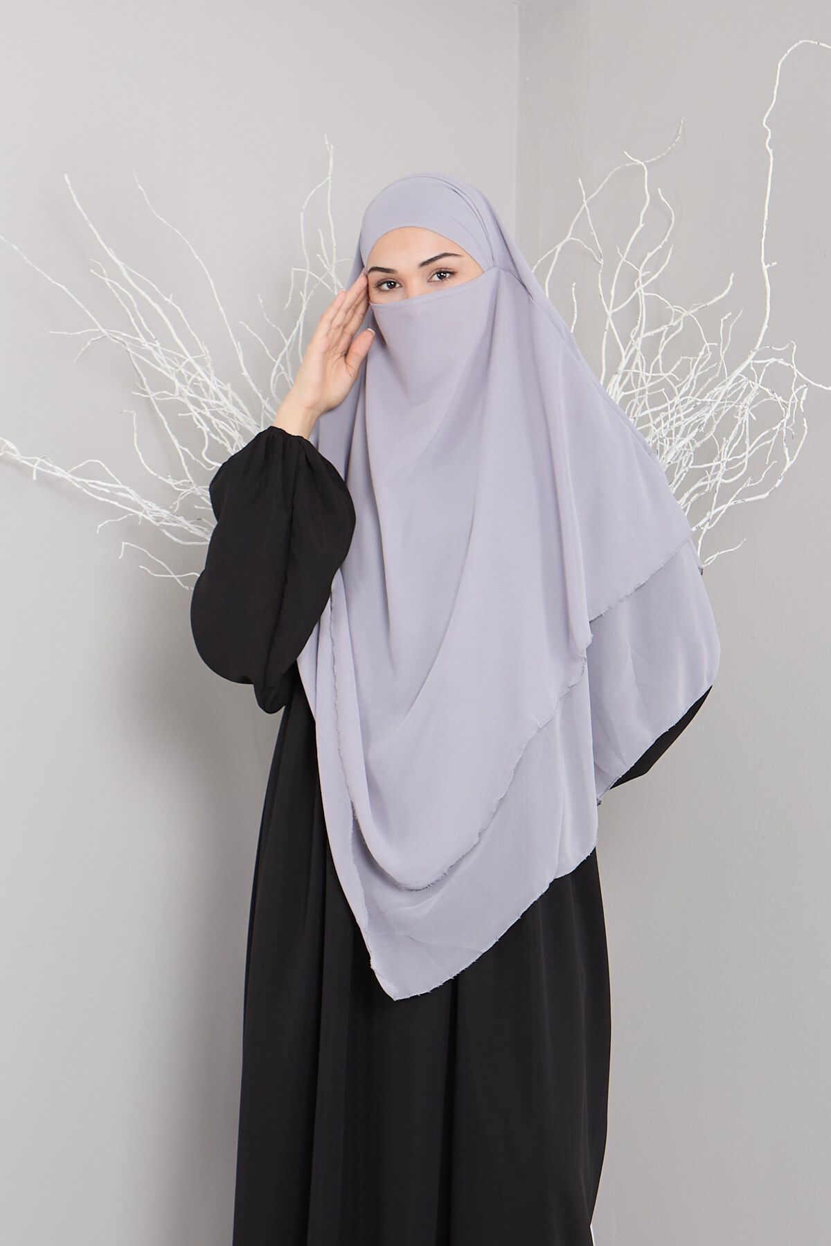 Mihrisina collection 3 KATLI SUFLE HİJAP KHİMAR HAZIR TÜRBAN ŞAL STANDART BEDEN PRATİK