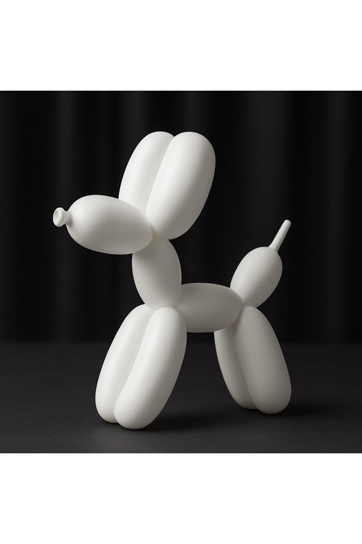 EB Handmade Workshop Balon Köpek Dekoratif Biblo | Renkli – Beyaz – Siyah | Modern Sanat Objesi