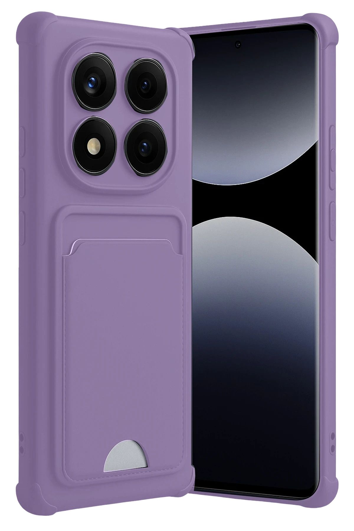 Rivor Xiaomi Redmi Note 14 Pro 4G Uyumlu Kılıf Kamera Korumalı Kartlık Cüzdanlı Kartvizitli Silikon Kapak