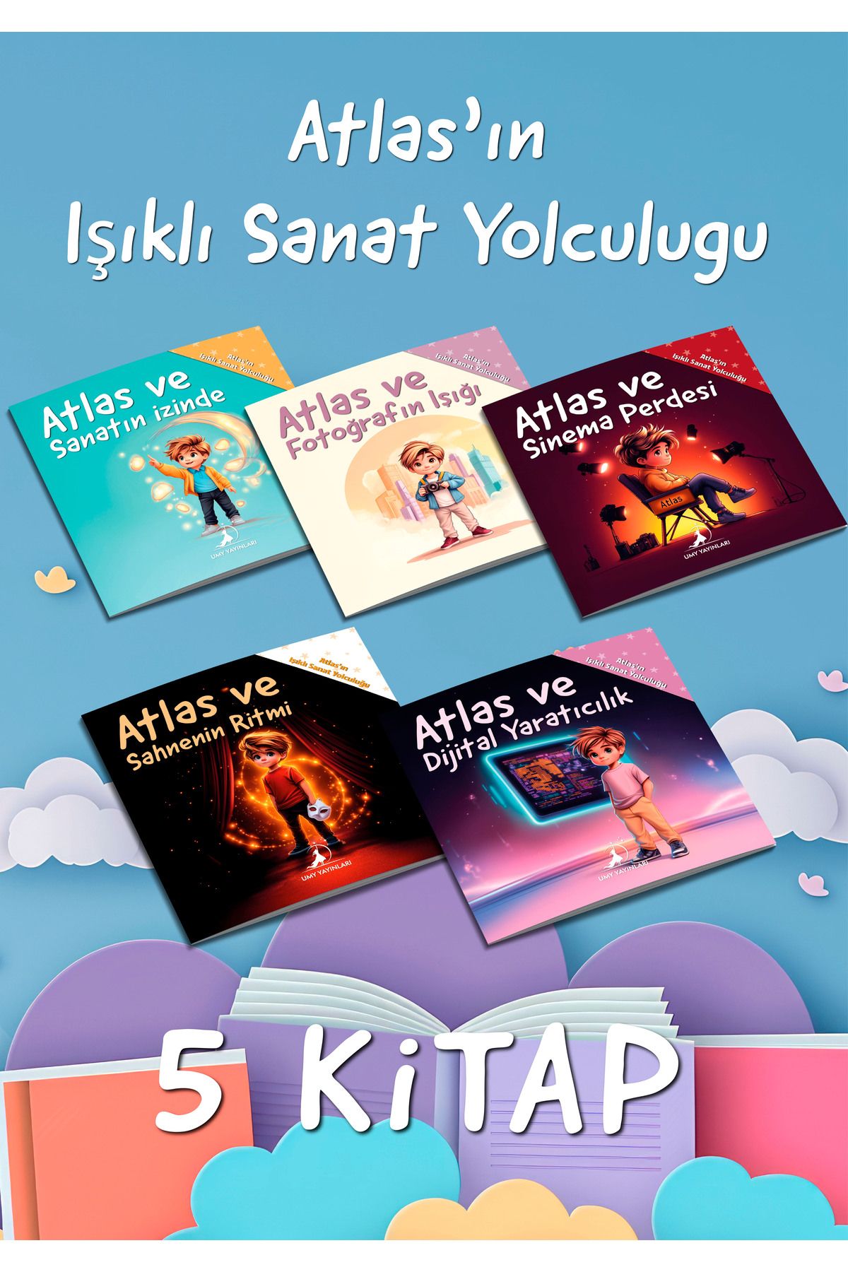 UMY Yayınları Atlas’ın Işıklı Sanat Yolculuğu Serisi - 5 Kitap